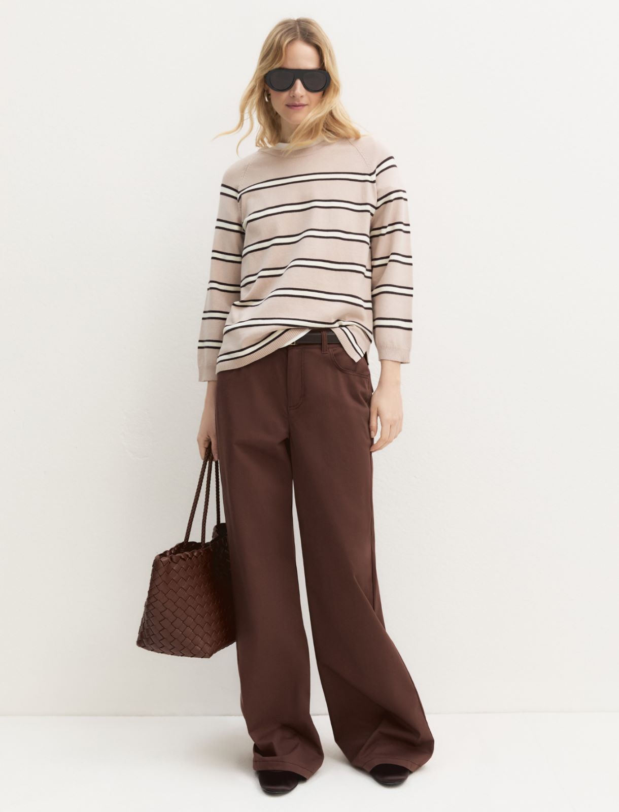Stretch viscose jumper - SAND - Emme