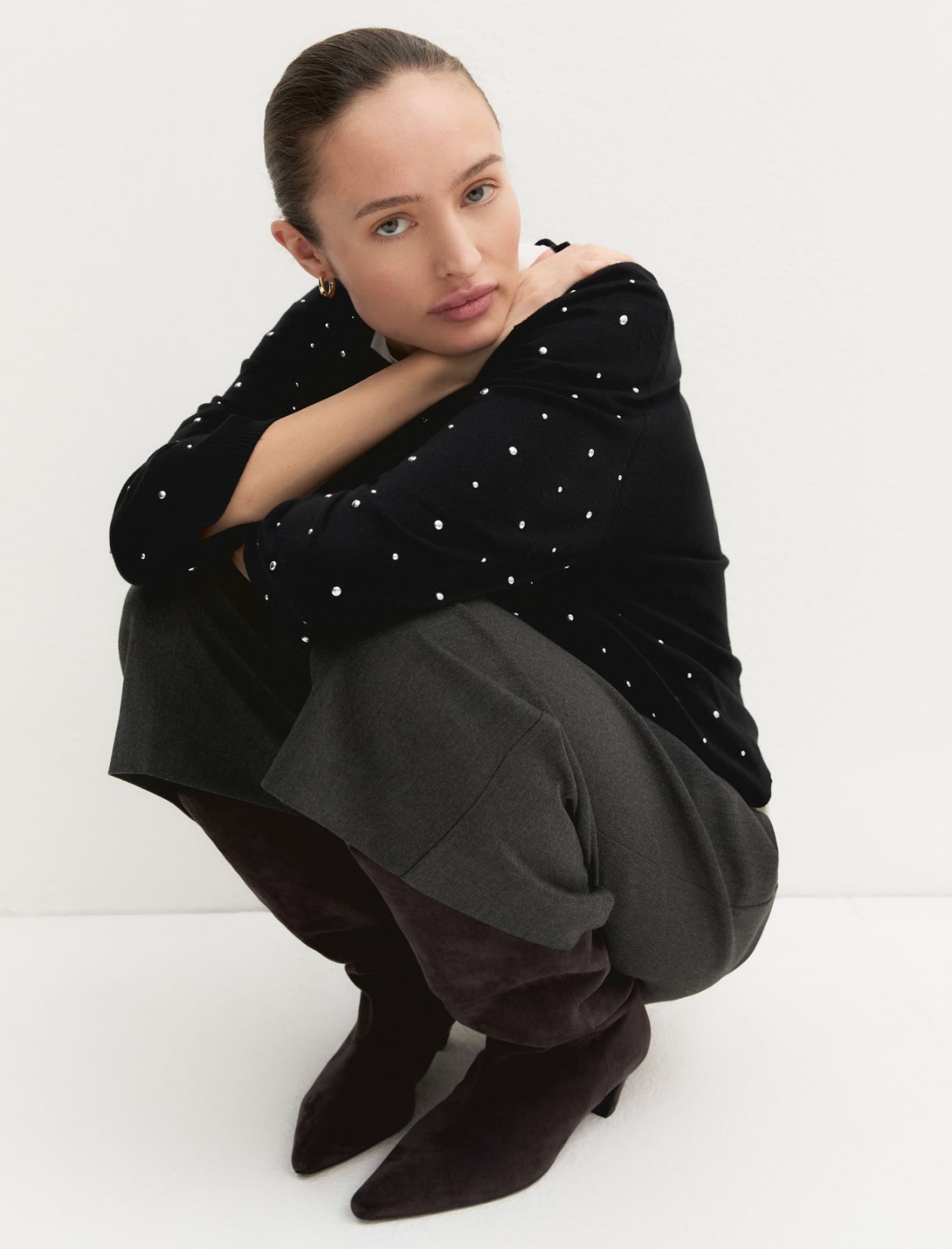 Maglia con applicazioni - NERO - Emme - 3