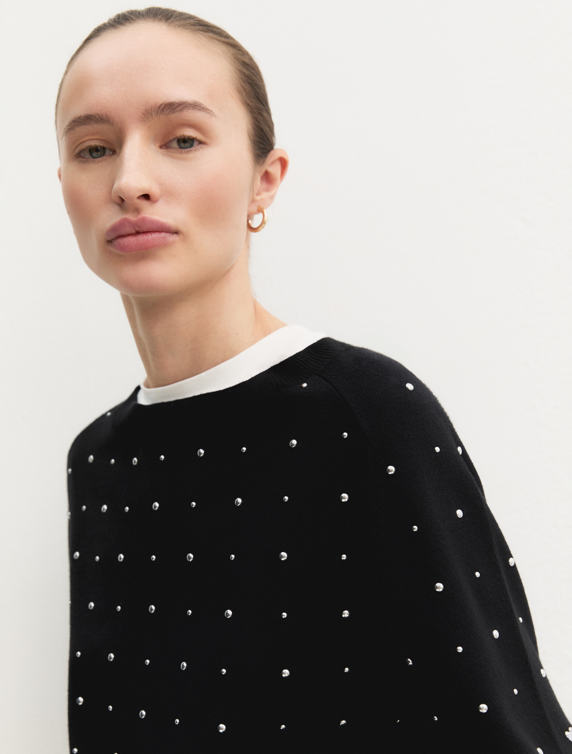 Maglia con applicazioni - NERO - Emme - 7