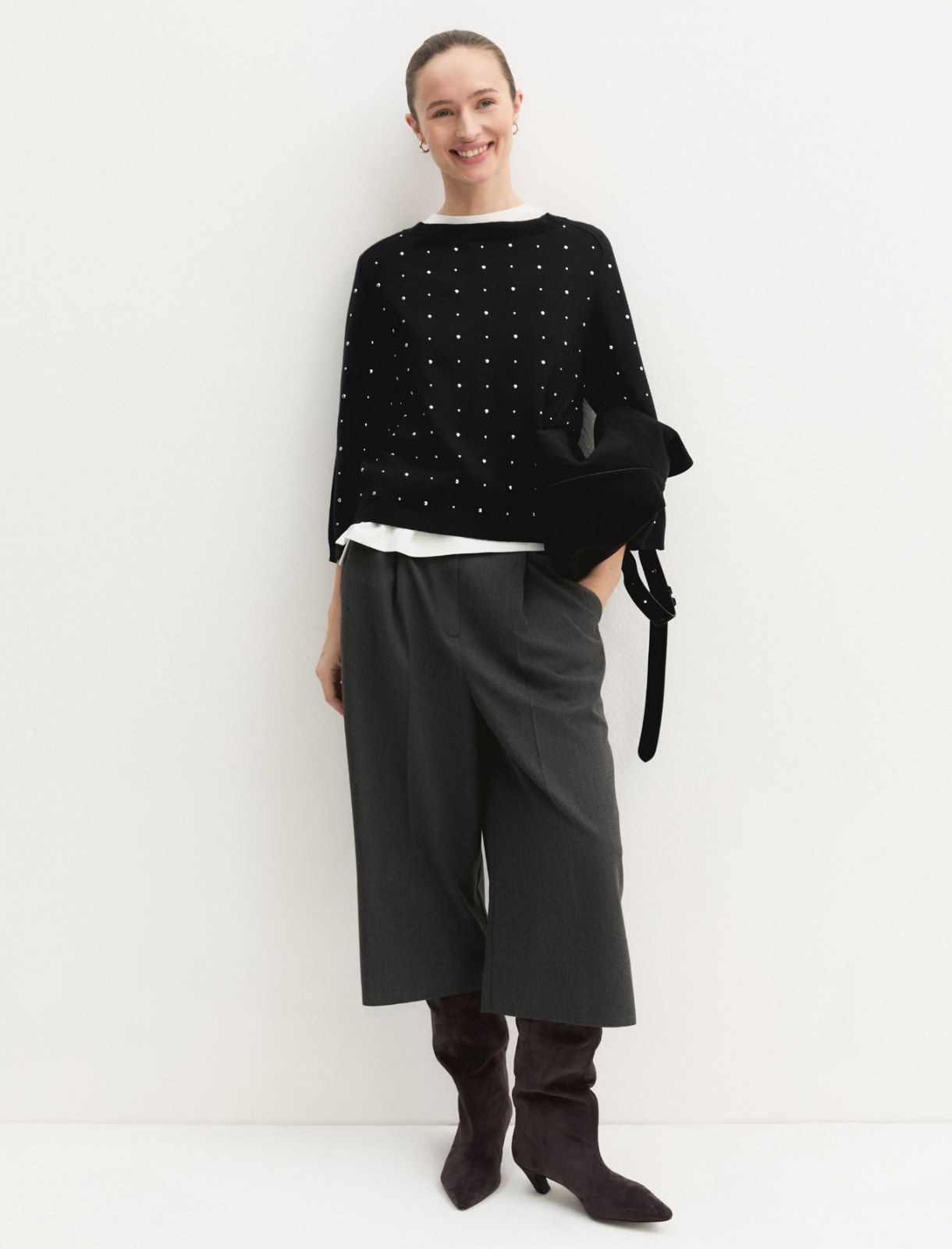 Maglia con applicazioni - NERO - Emme