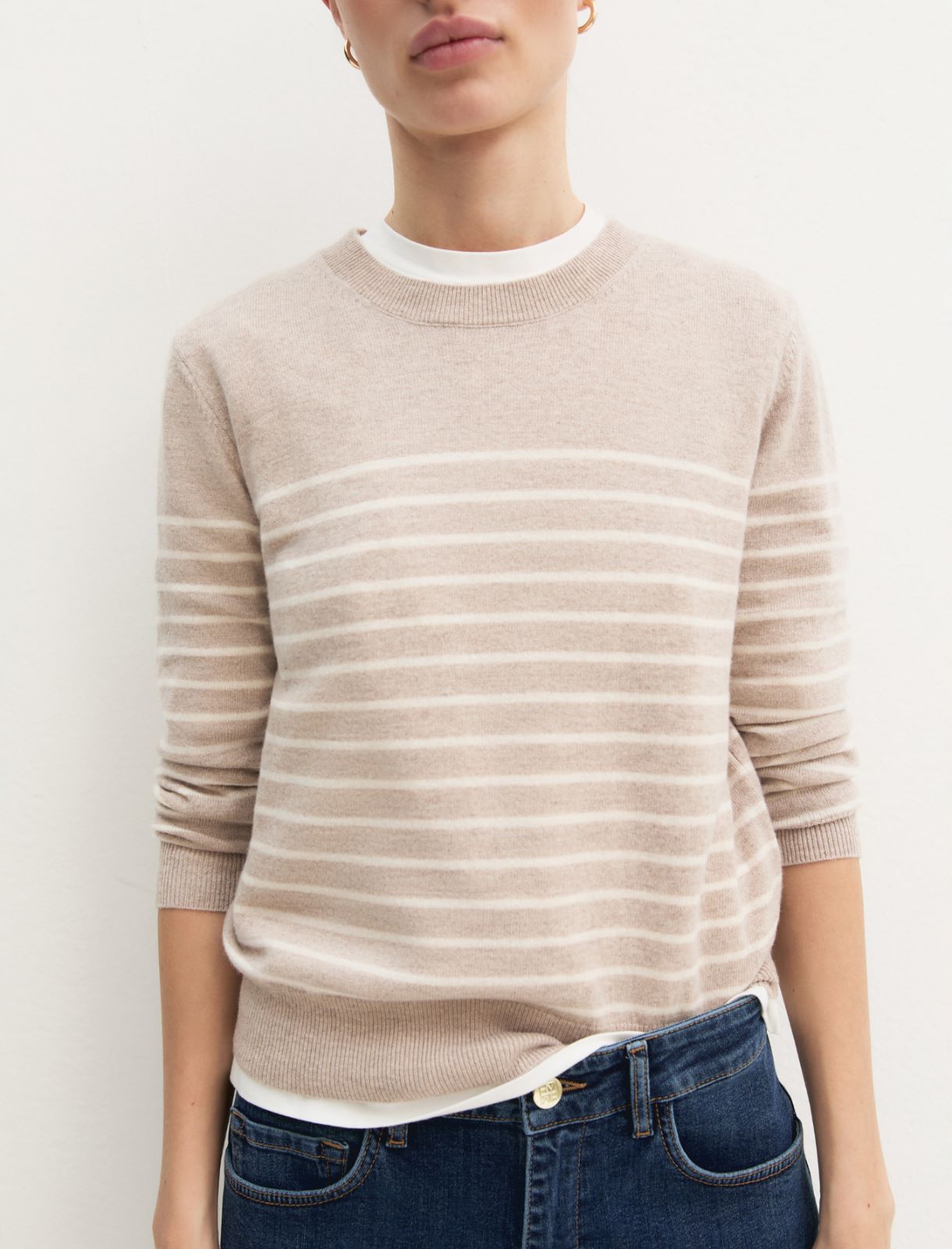 Maglia in lana e cashmere - BEIGE - Emme - 4