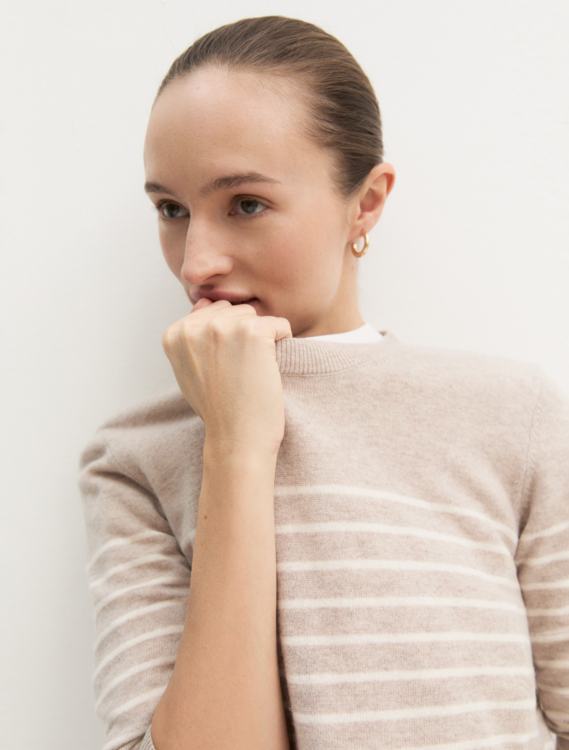 Maglia in lana e cashmere - BEIGE - Emme - 5