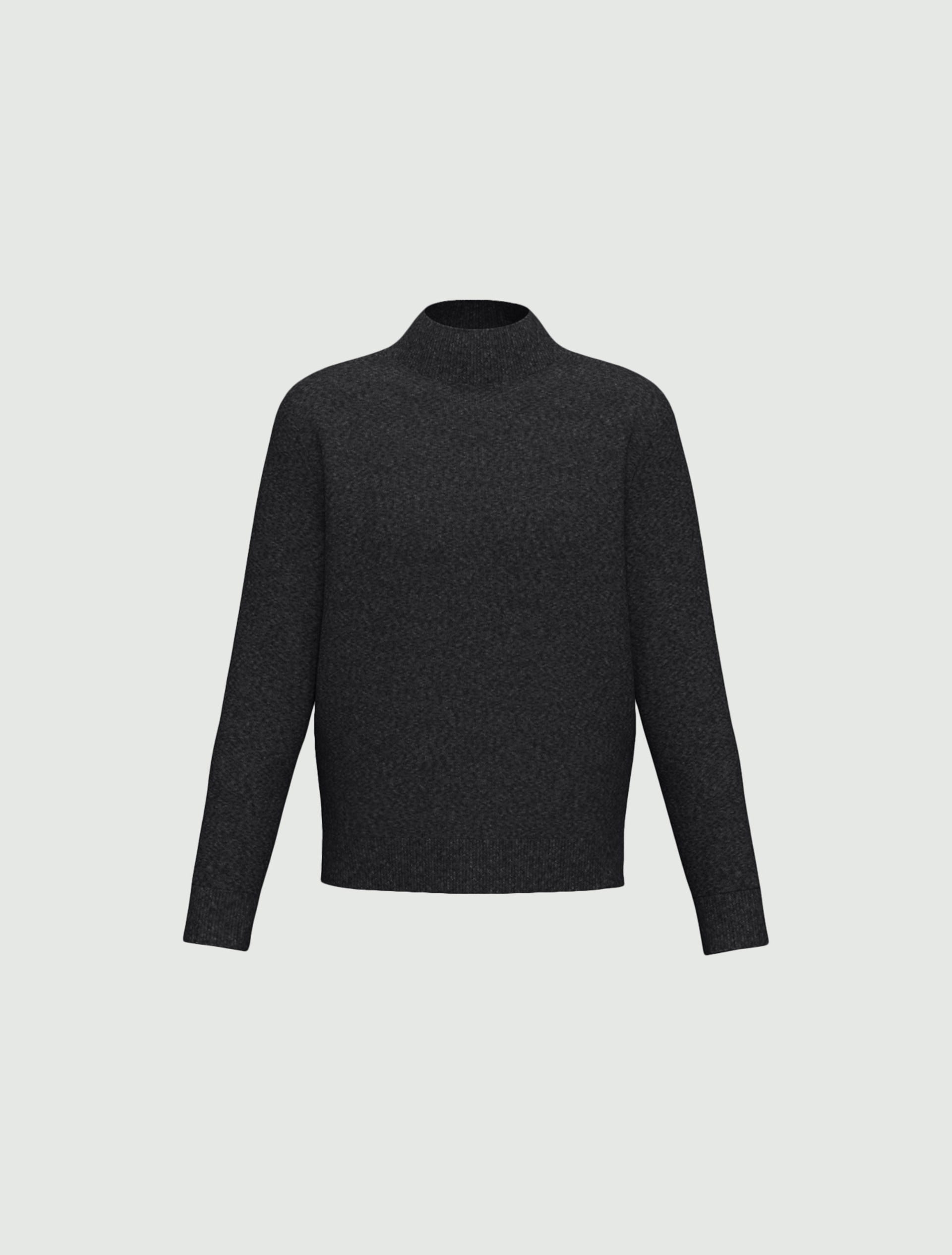 Maglia in misto cashmere - GRIGIO SCURO MELANGE - Emme - 6