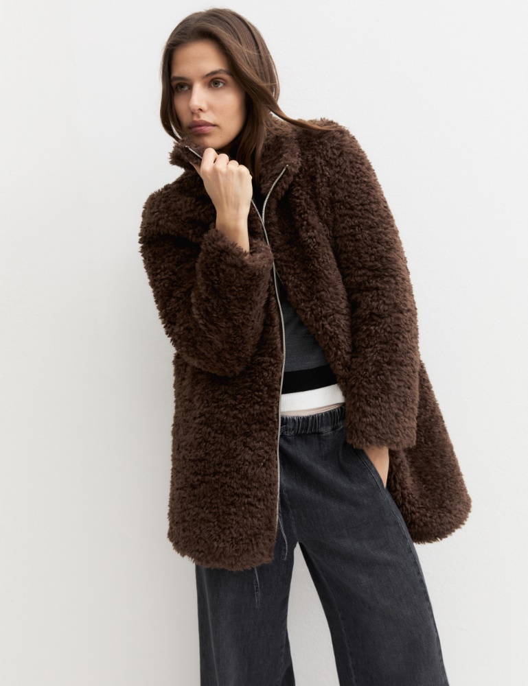 Coat with detachable hood and bib - Emme