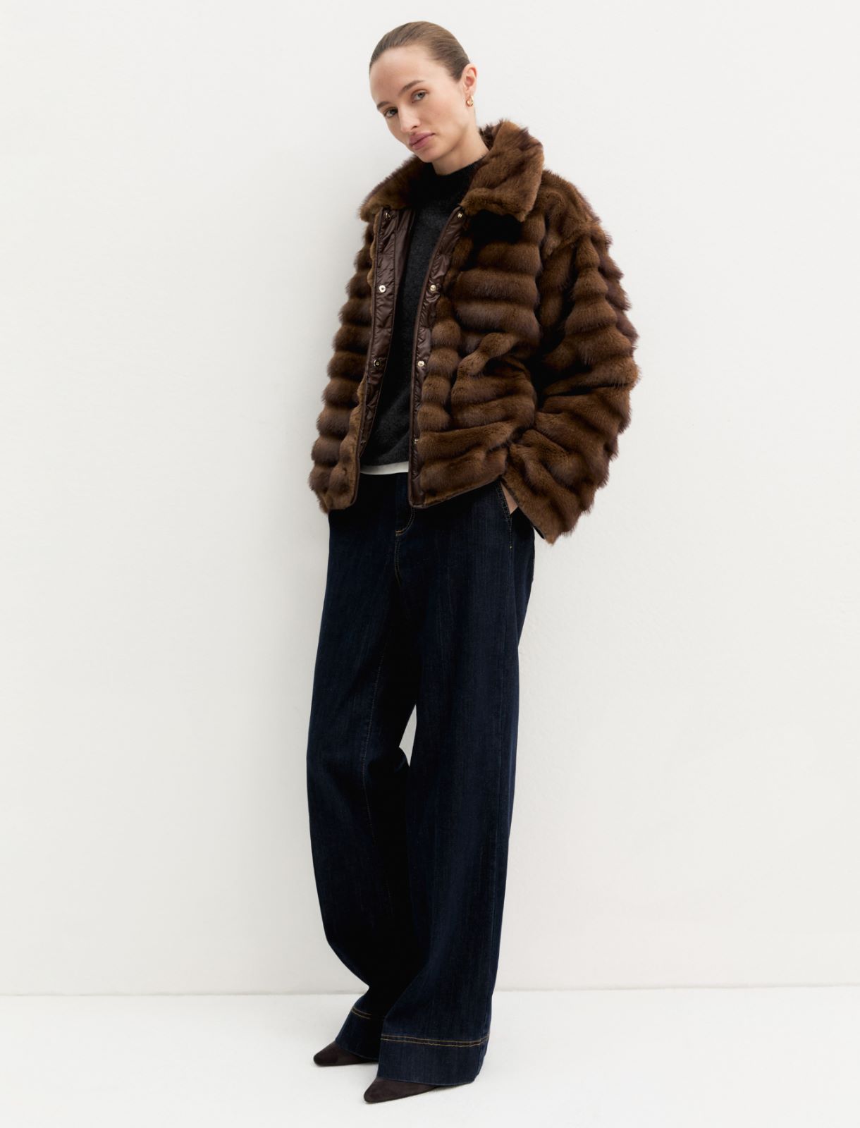 Boxy jacket - COGNAC - Emme