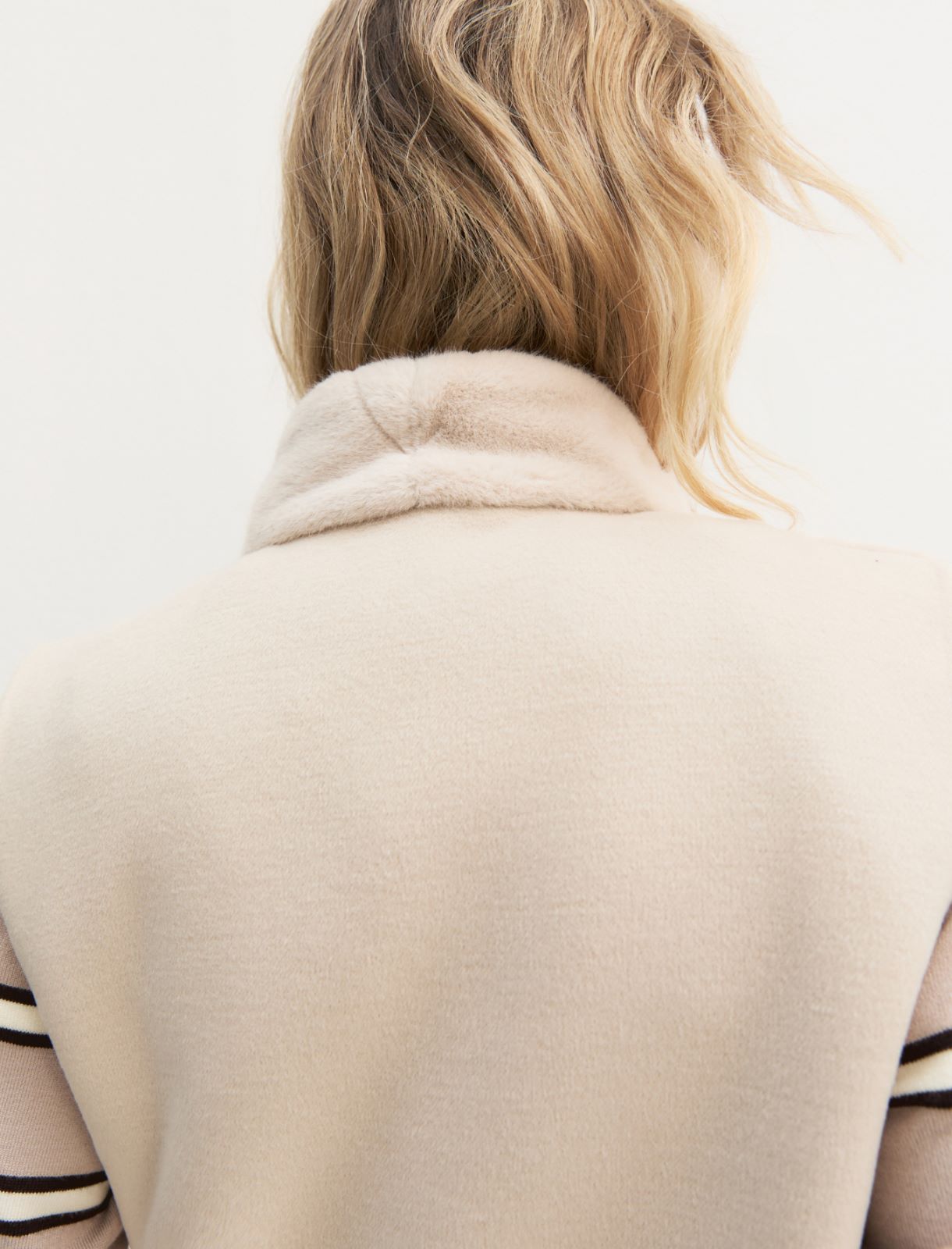 Gilet lungo con inserto frontale - SABBIA - Emme - 5