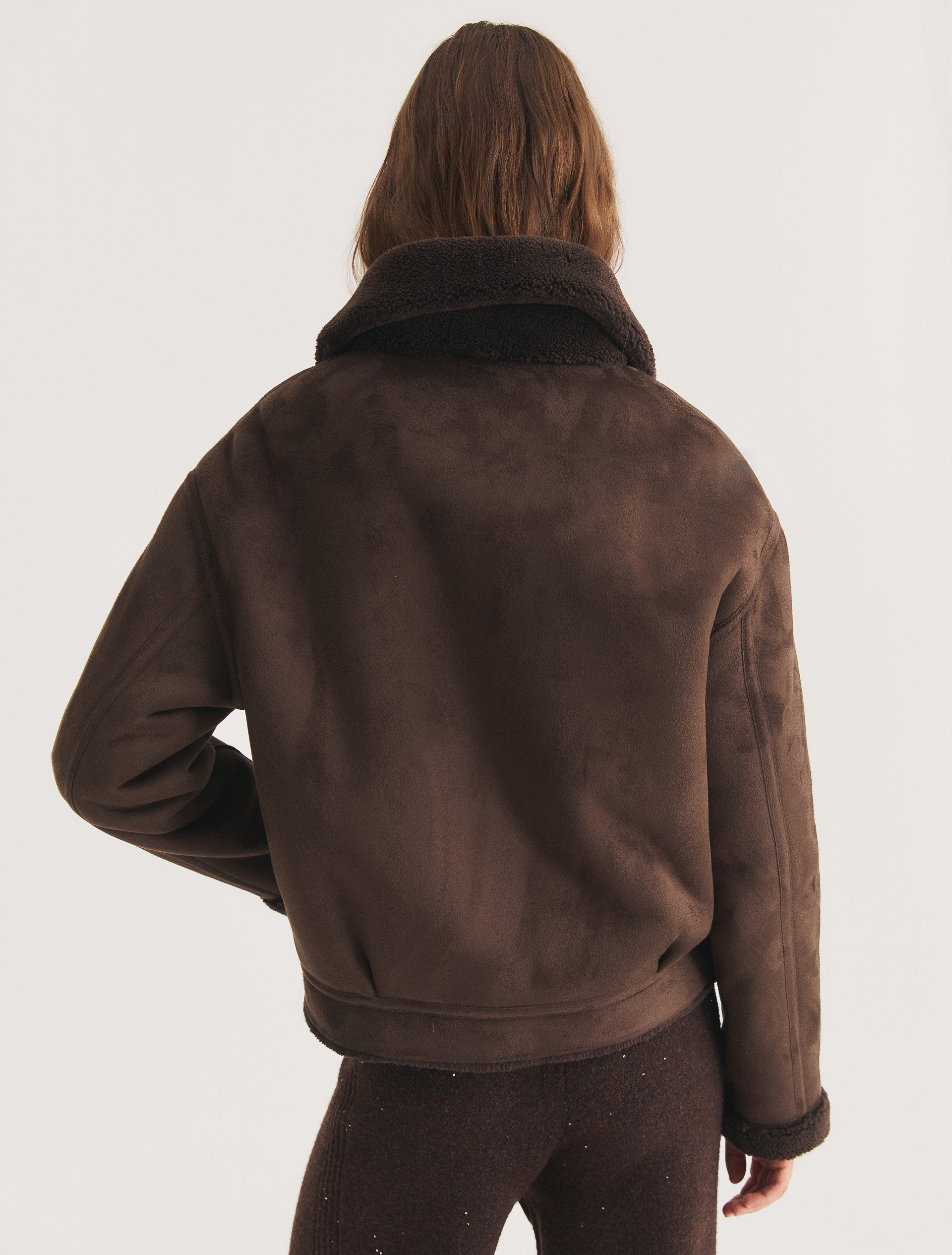 Reversible jacket - DARK BROWN - Emme - 2