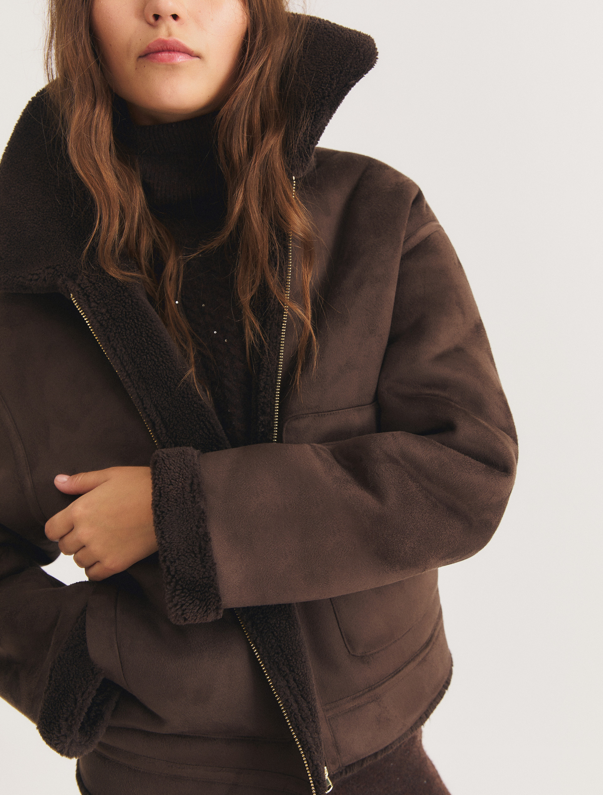 Reversible jacket - DARK BROWN - Emme - 3