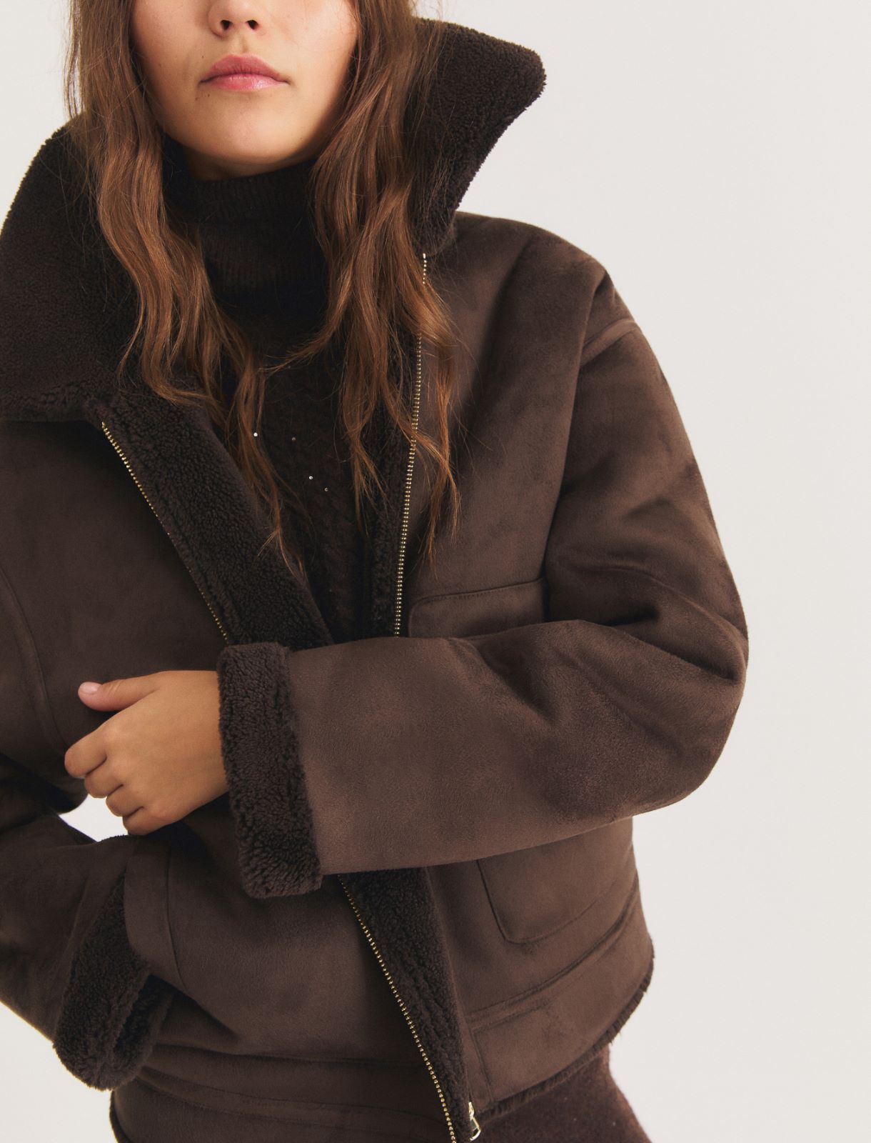 Reversible jacket - DARK BROWN - Emme - 3