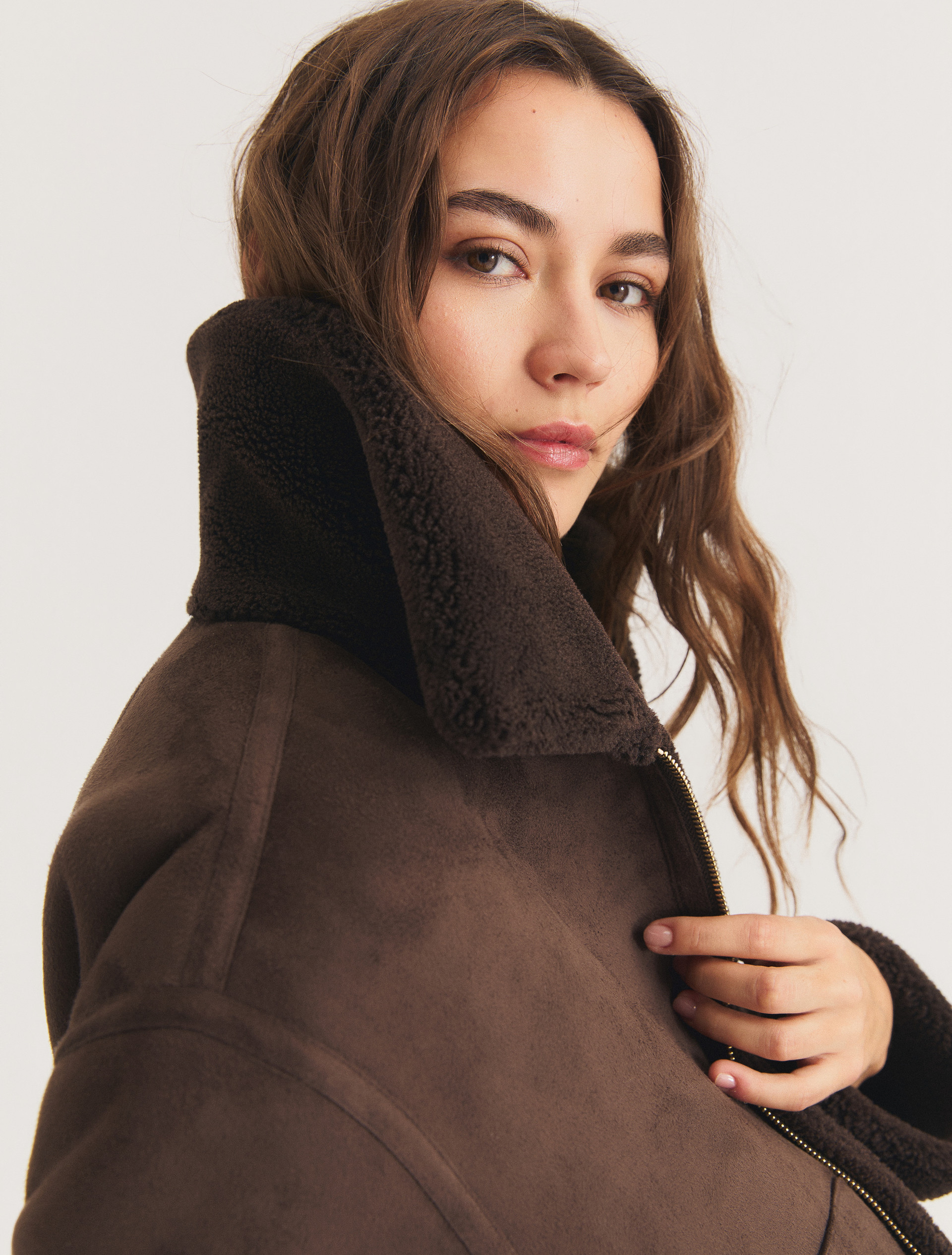 Reversible jacket - DARK BROWN - Emme - 5