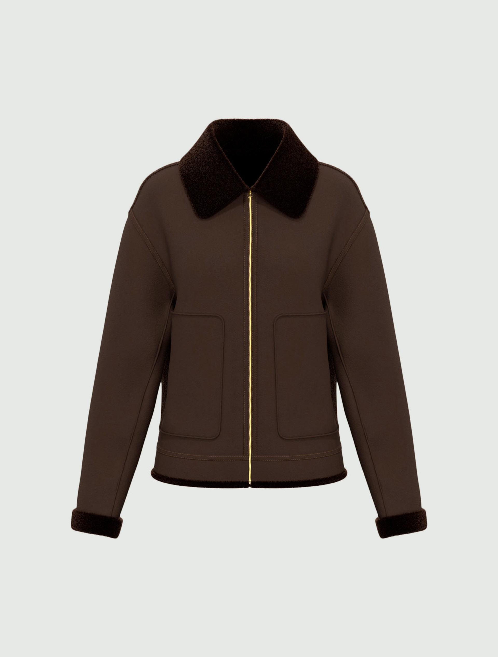 Reversible jacket - DARK BROWN - Emme - 6