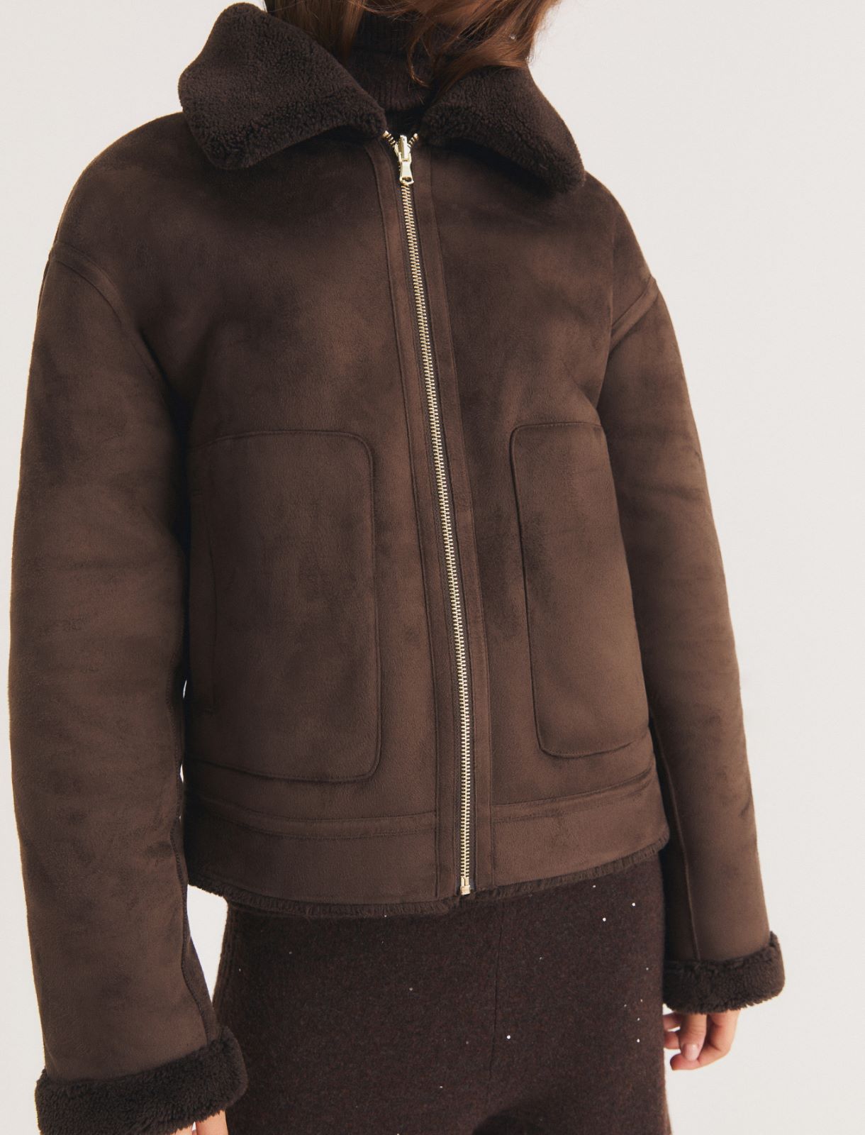 Reversible jacket - DARK BROWN - Emme - 7