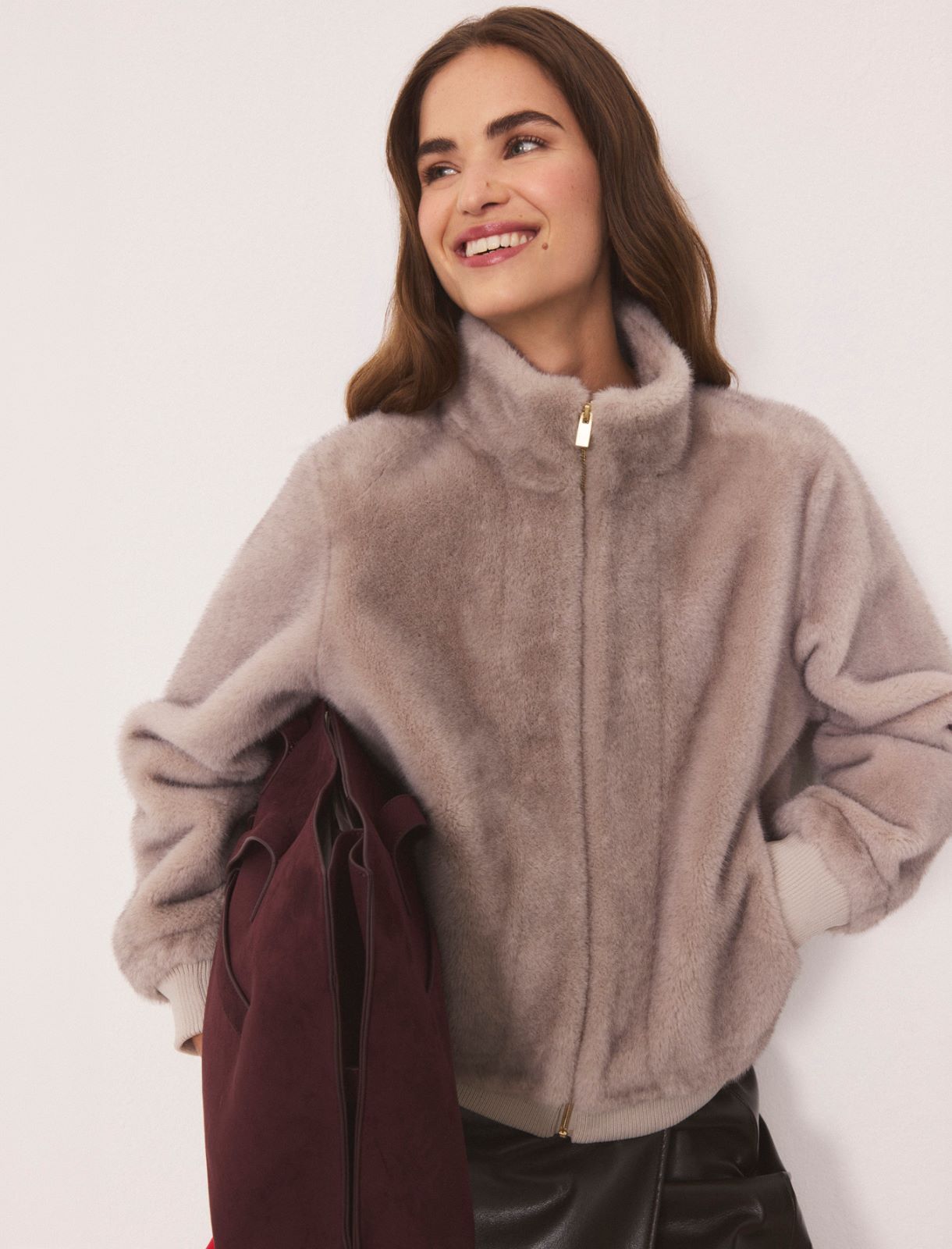 Furry bomber jacket - OFF-WHITE - Emme - 2