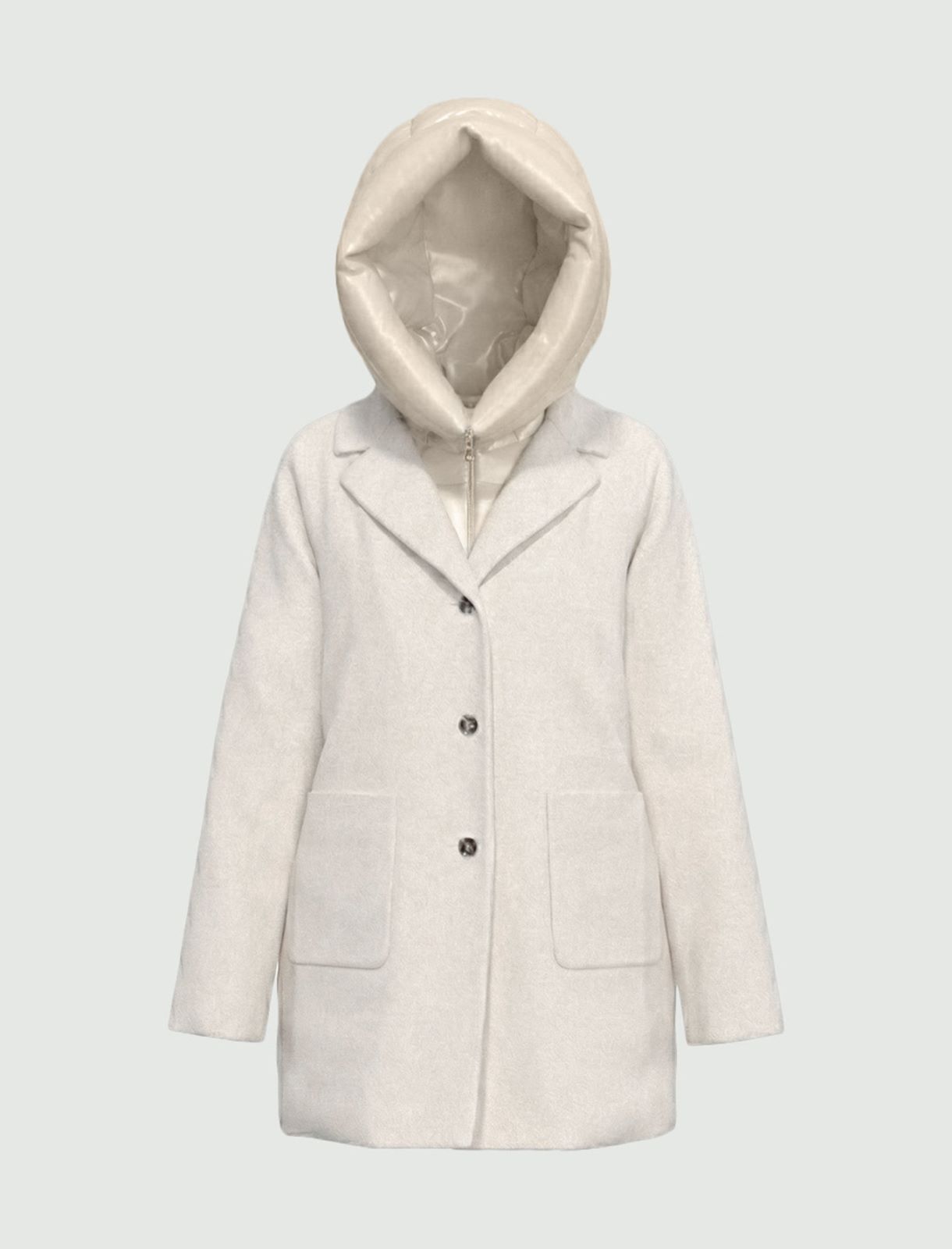 Long padded coat - CREAM - Emme - 6