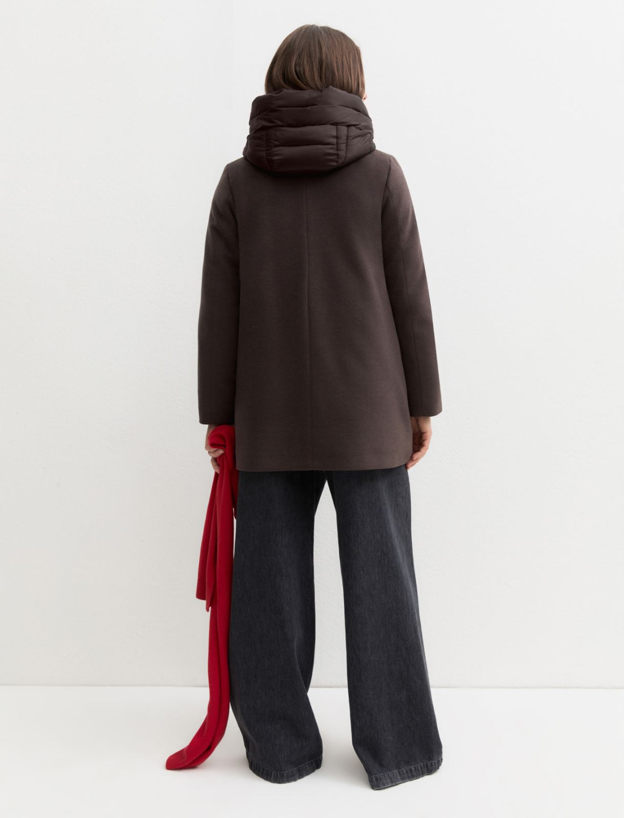 Long padded coat - BROWN - Emme - 2