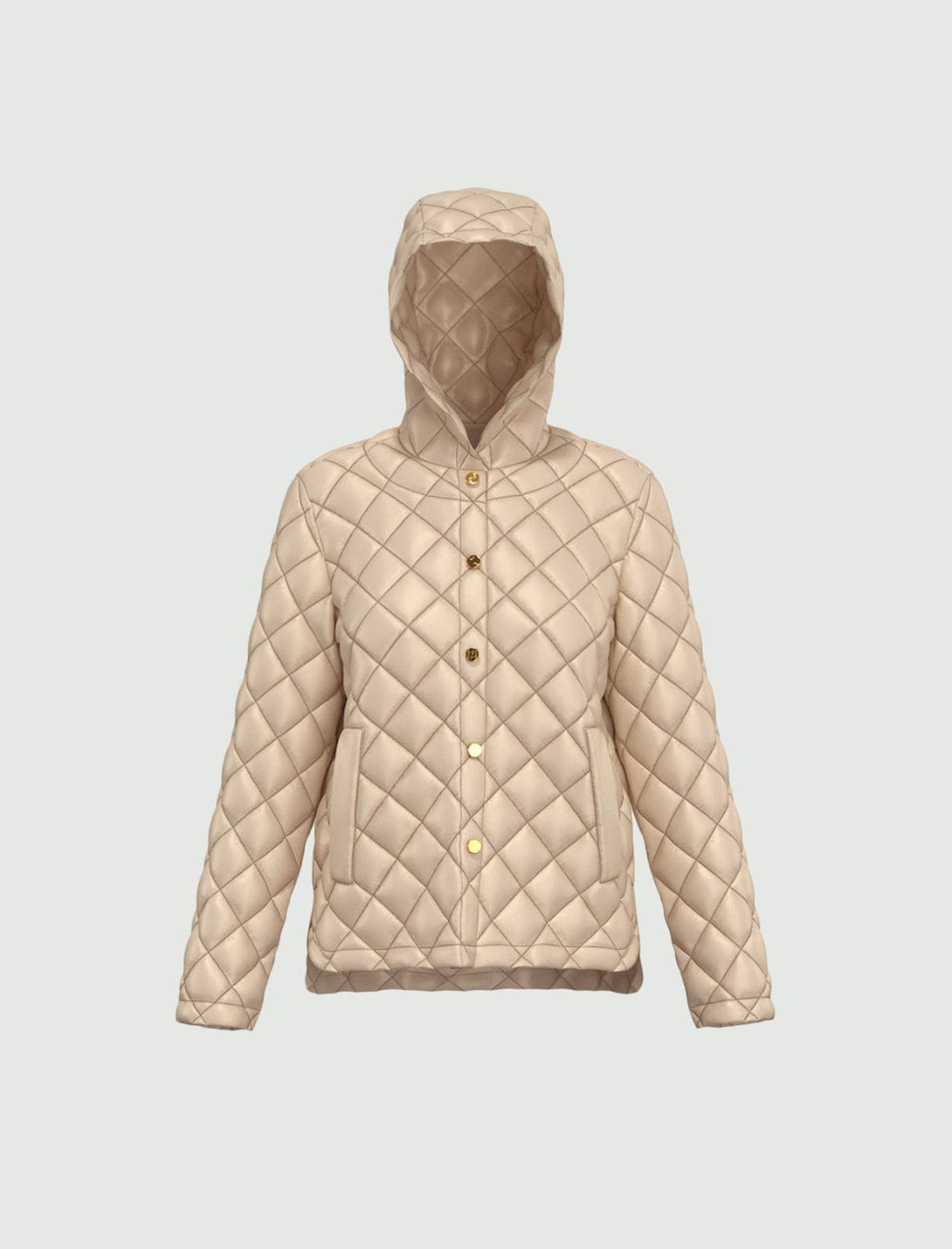 Water-repellent quilted jacket - SAND - Emme - 6