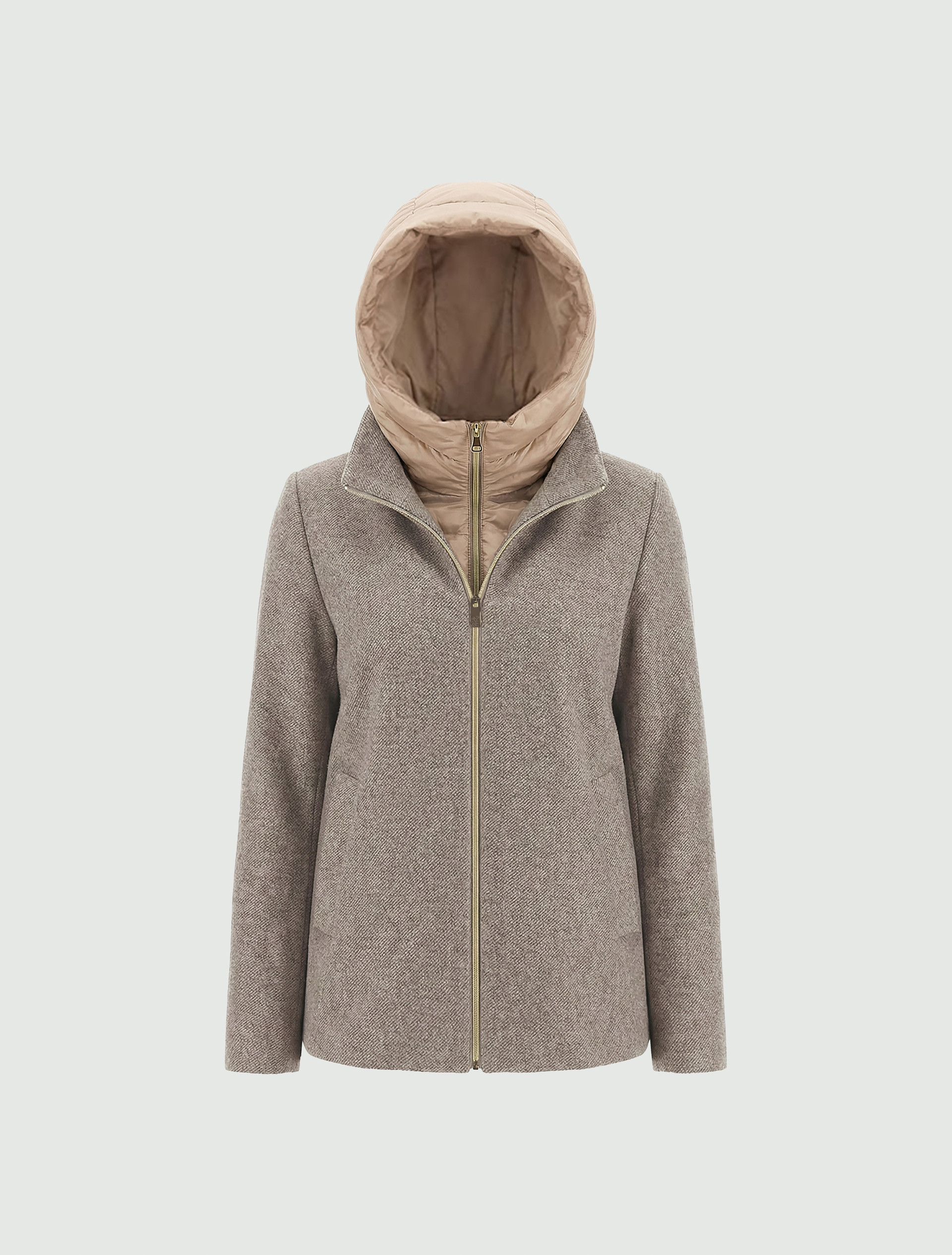 Hooded cloth jacket - SAND - Emme - 6