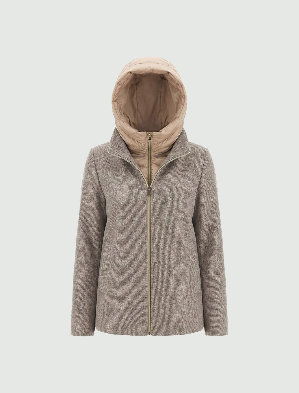 Hooded cloth jacket - SAND - Emme - 6