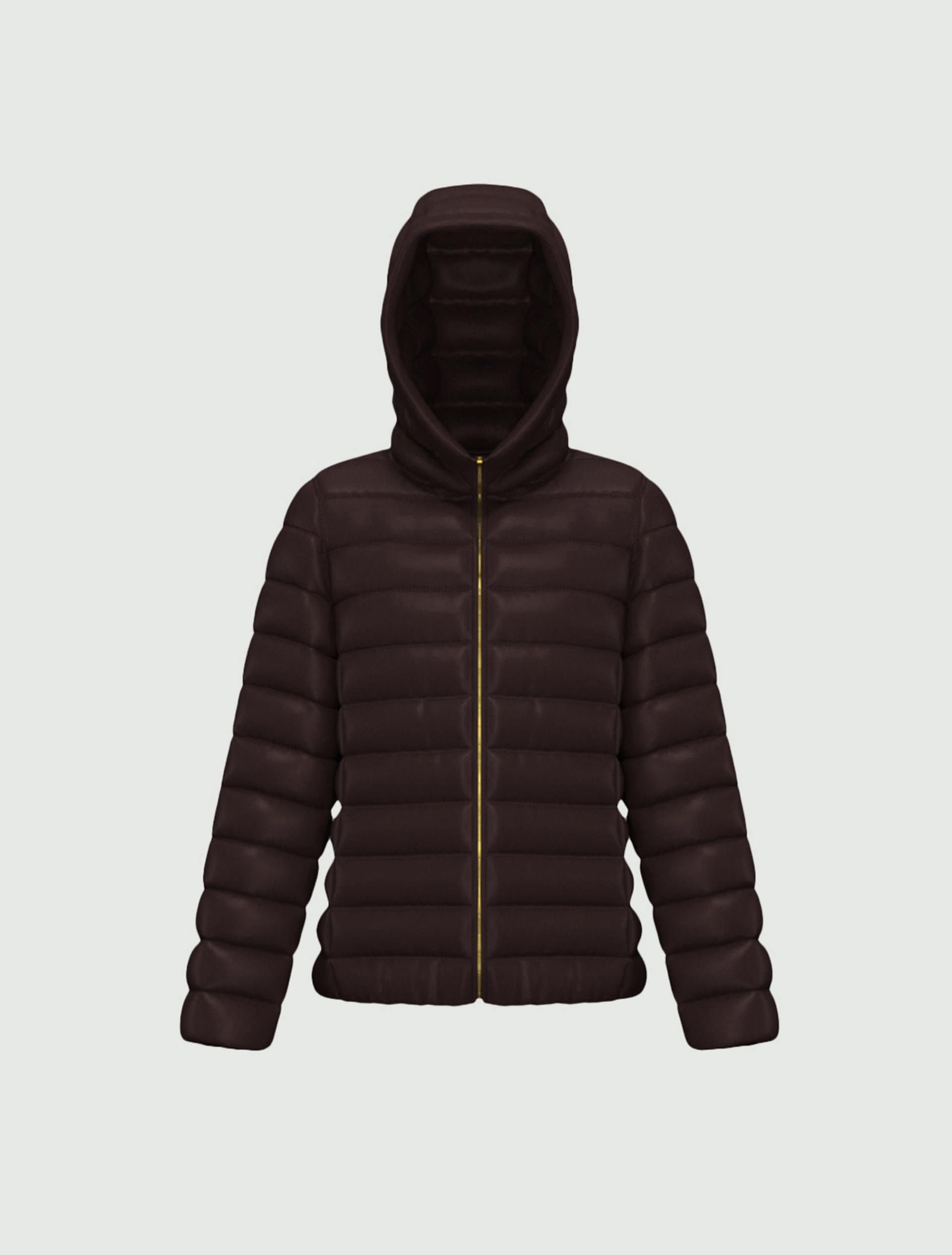 Water-repellent quilted down jacket - DARK BROWN - Emme - 6