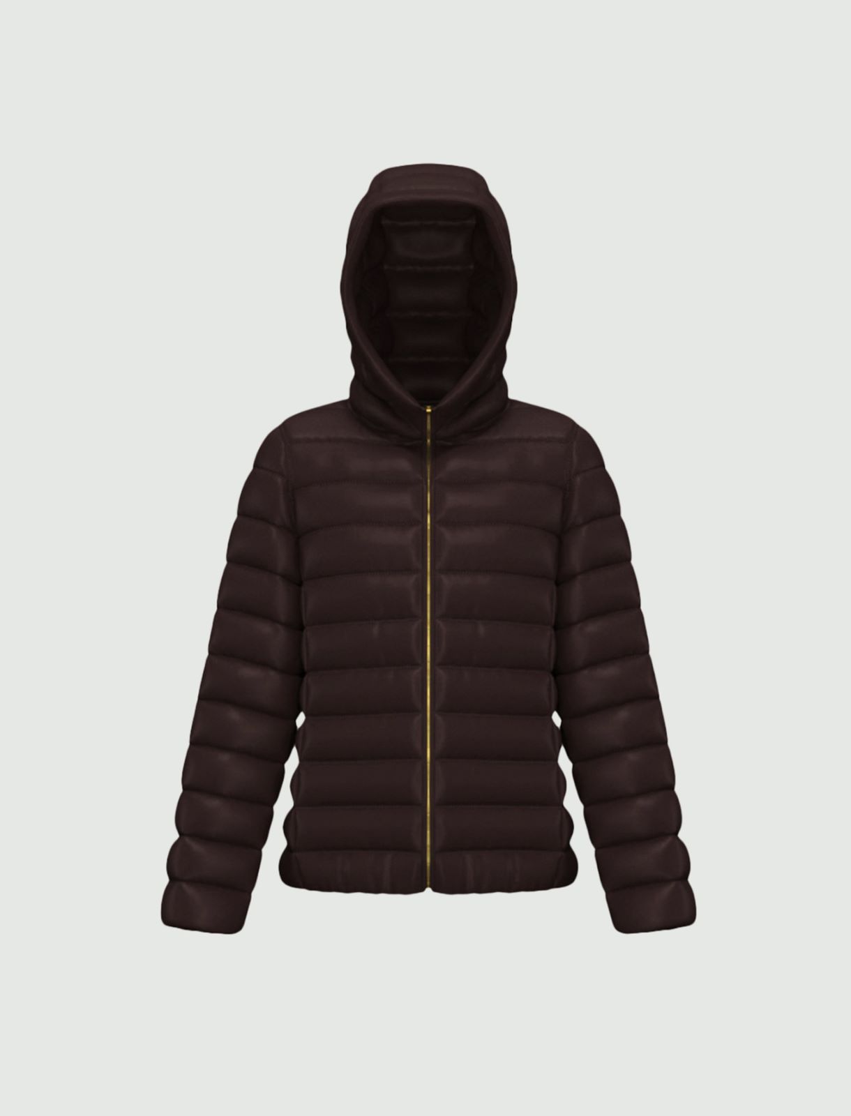 Water-repellent quilted down jacket - DARK BROWN - Emme - 6