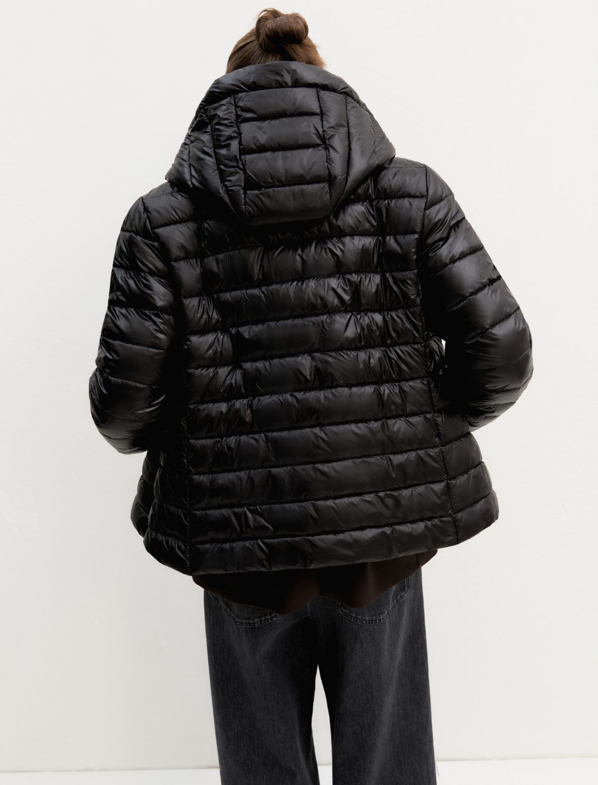 Water-repellent quilted down jacket - BLACK - Emme - 2