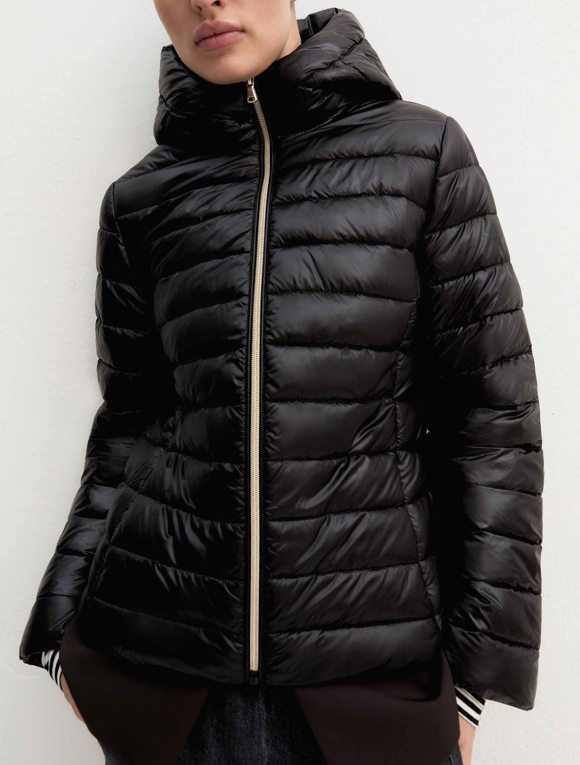 Water-repellent quilted down jacket - BLACK - Emme - 6
