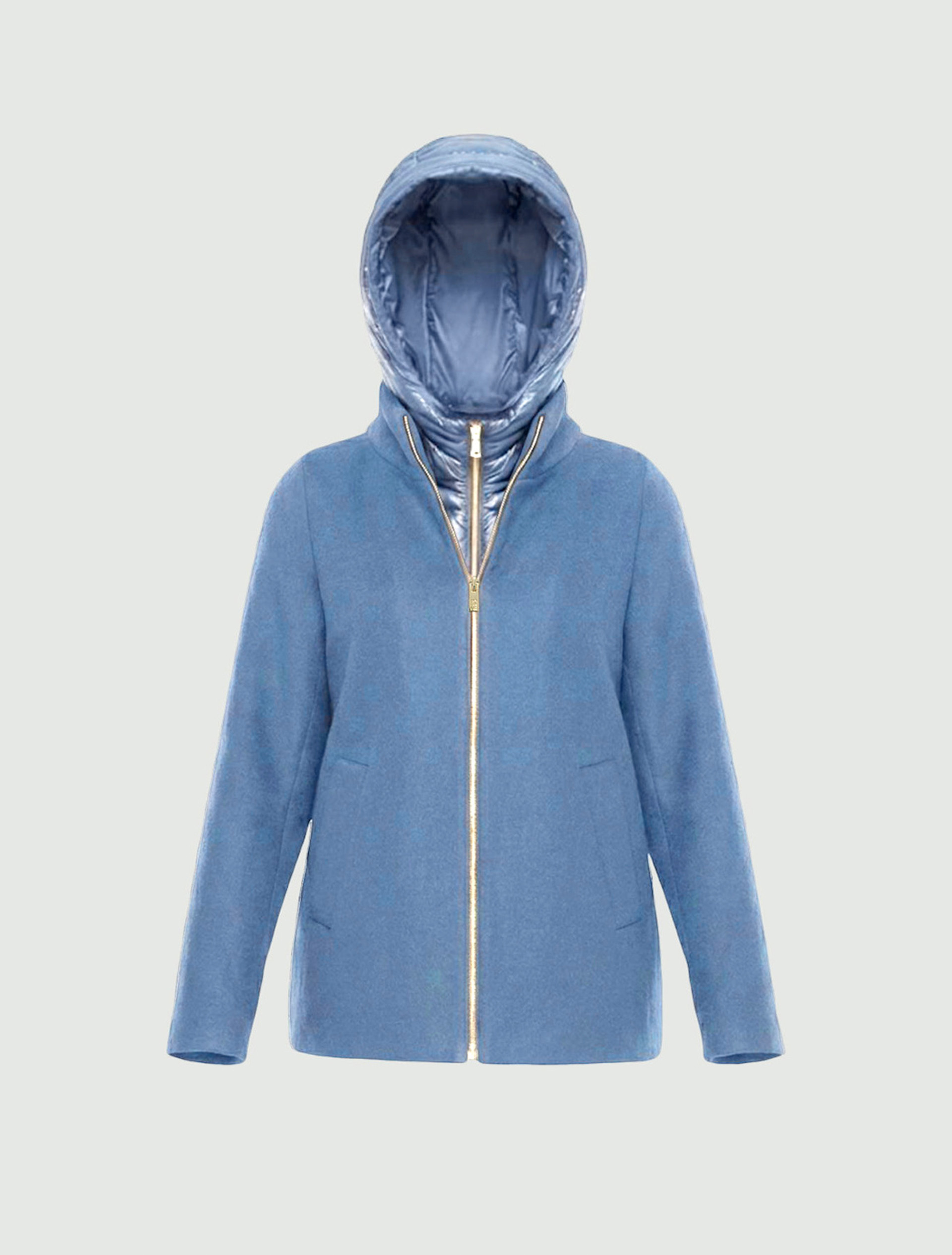 Padded soft-cloth jacket - SKY BLUE - Emme - 7
