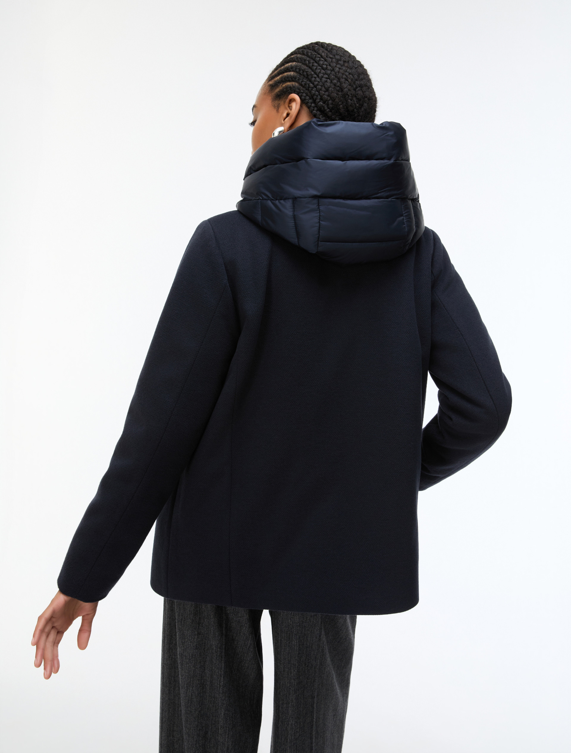 Capospalla in panno soft imbottito - BLU NOTTE - Emme - 2