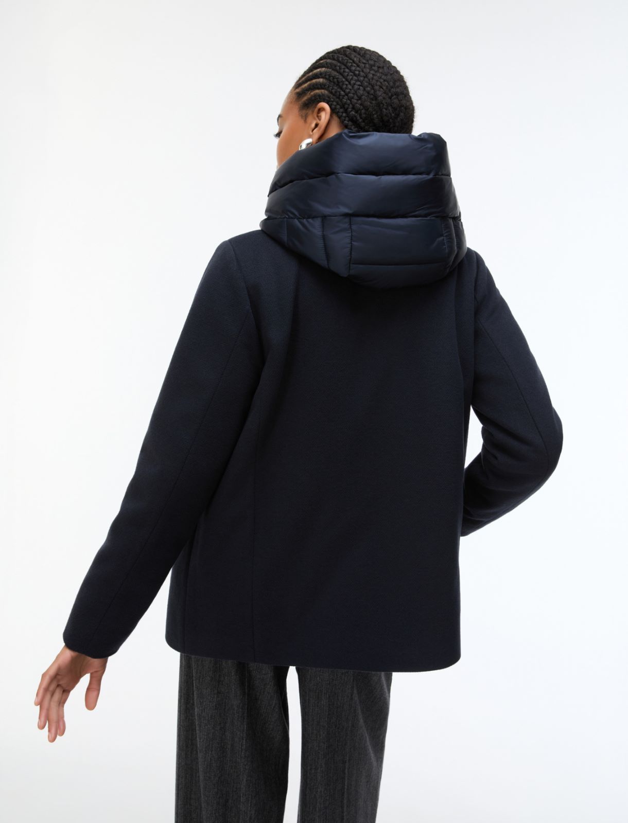 Capospalla in panno soft imbottito - BLU NOTTE - Emme - 2