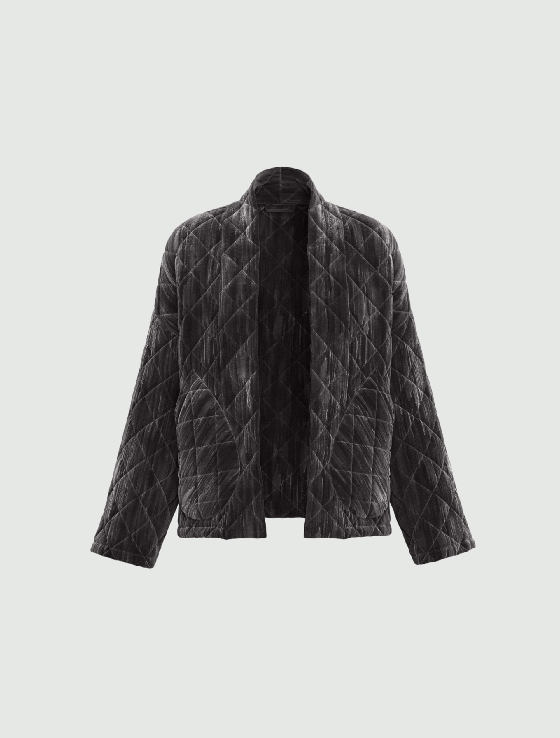 Chaqueta de terciopelo acolchado - GRIS OSCURO - Emme - 4