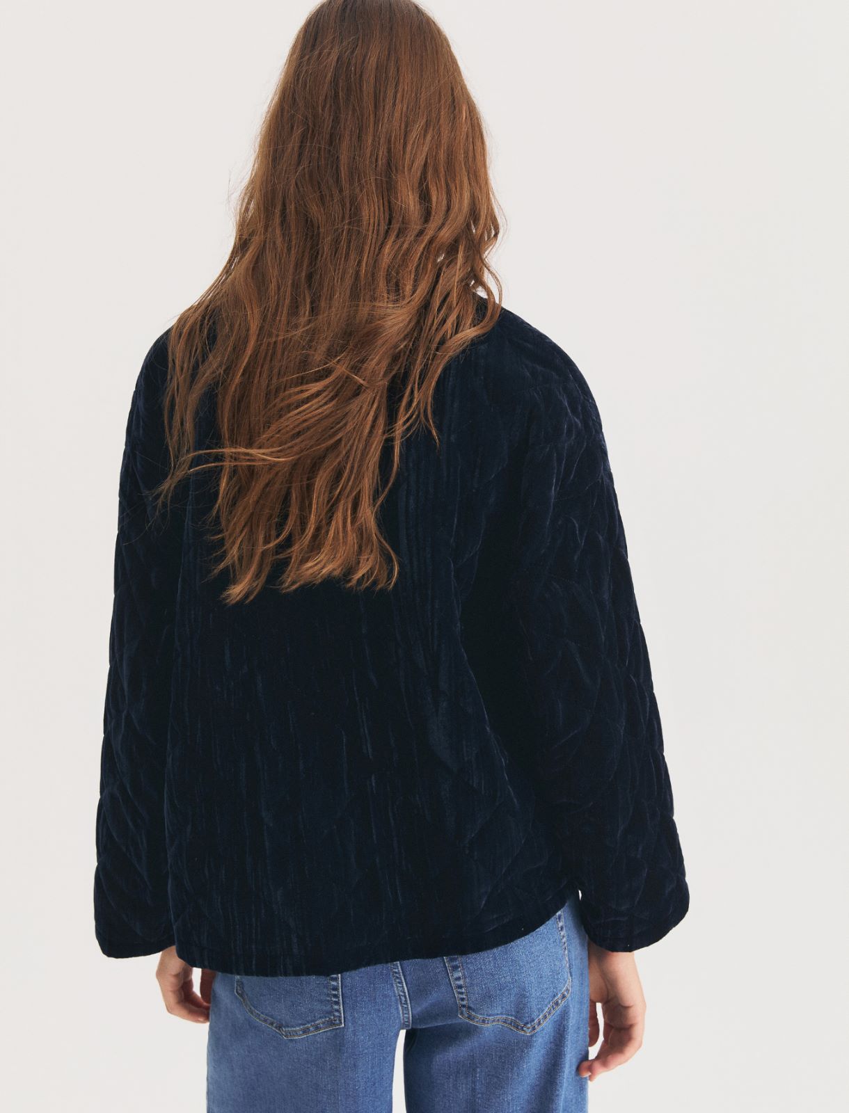 Quilted velvet jacket - OCEAN - Emme - 2
