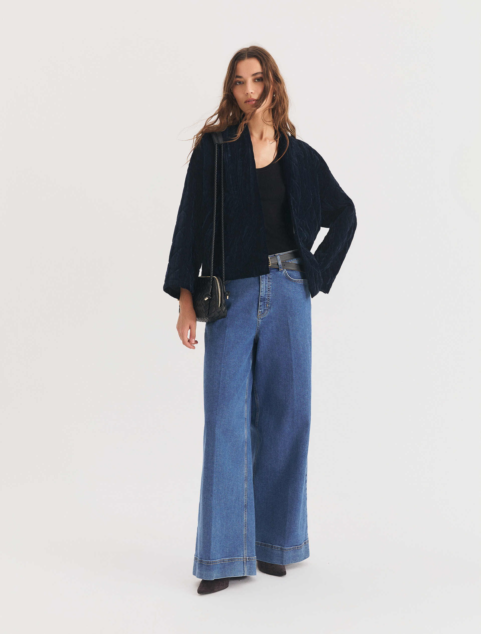 Quilted velvet jacket - OCEAN - Emme - 1