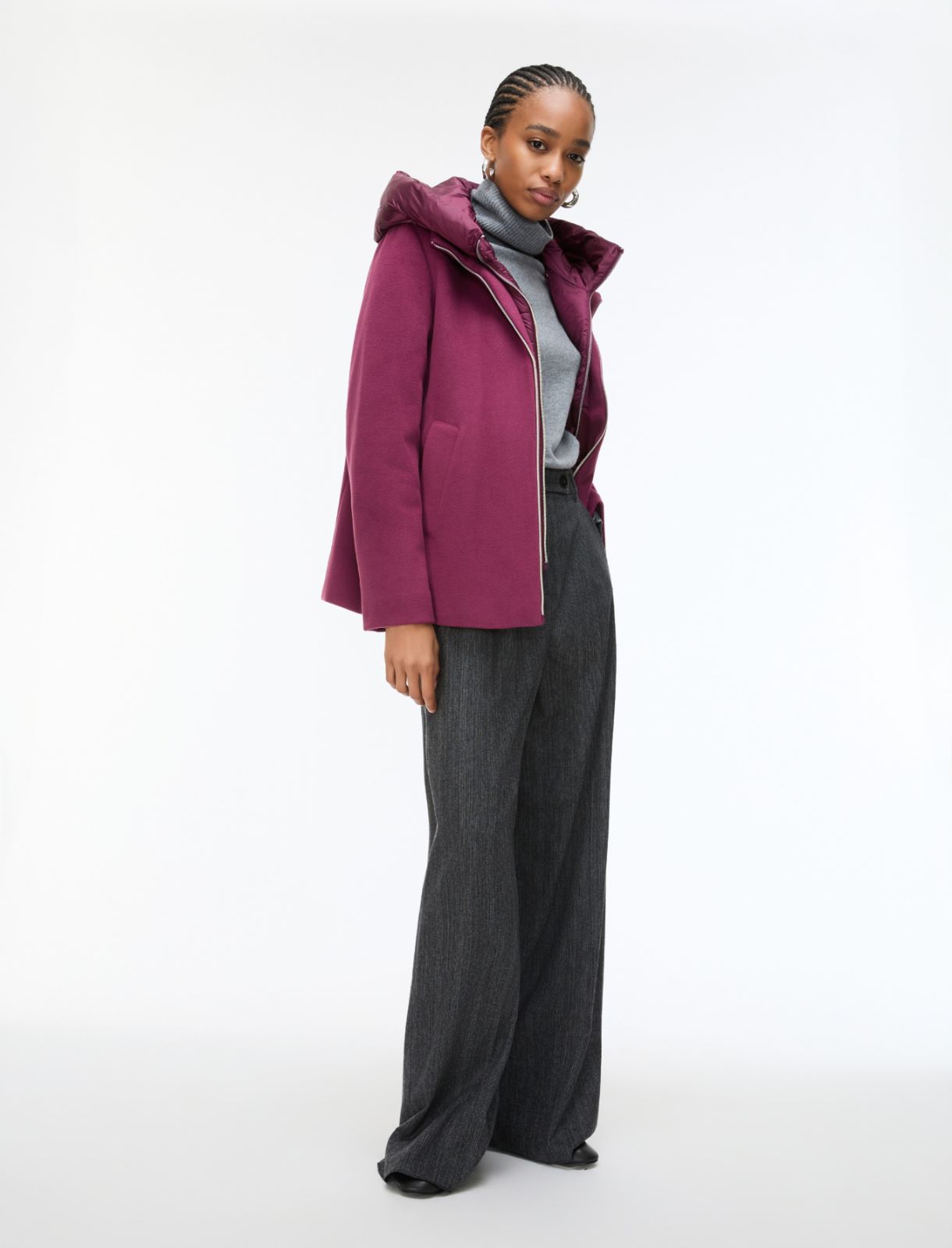 Jacket with a detachable hood - MUST - Emme