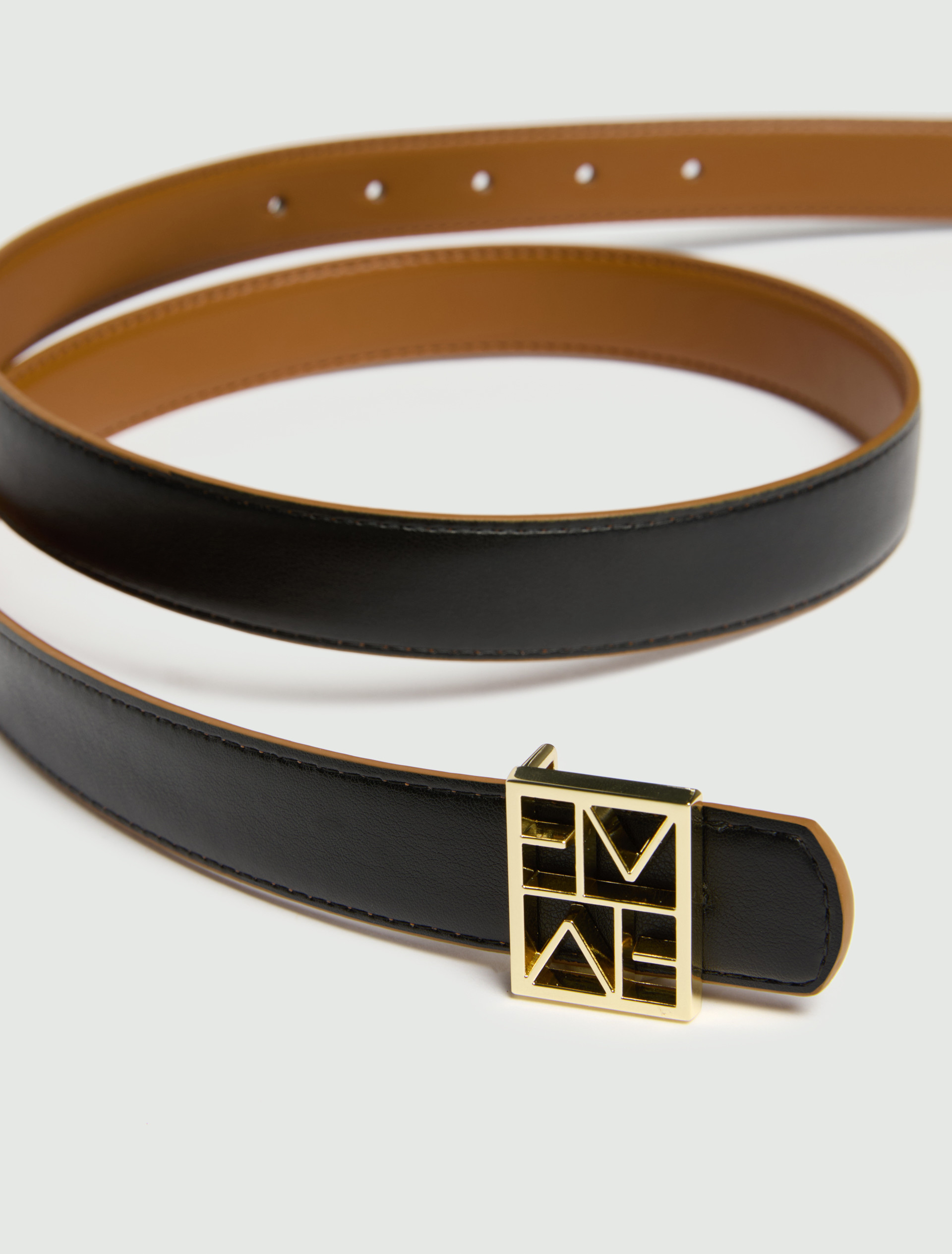 Cintura reversibile con logo - CUOIO - Emme - 4