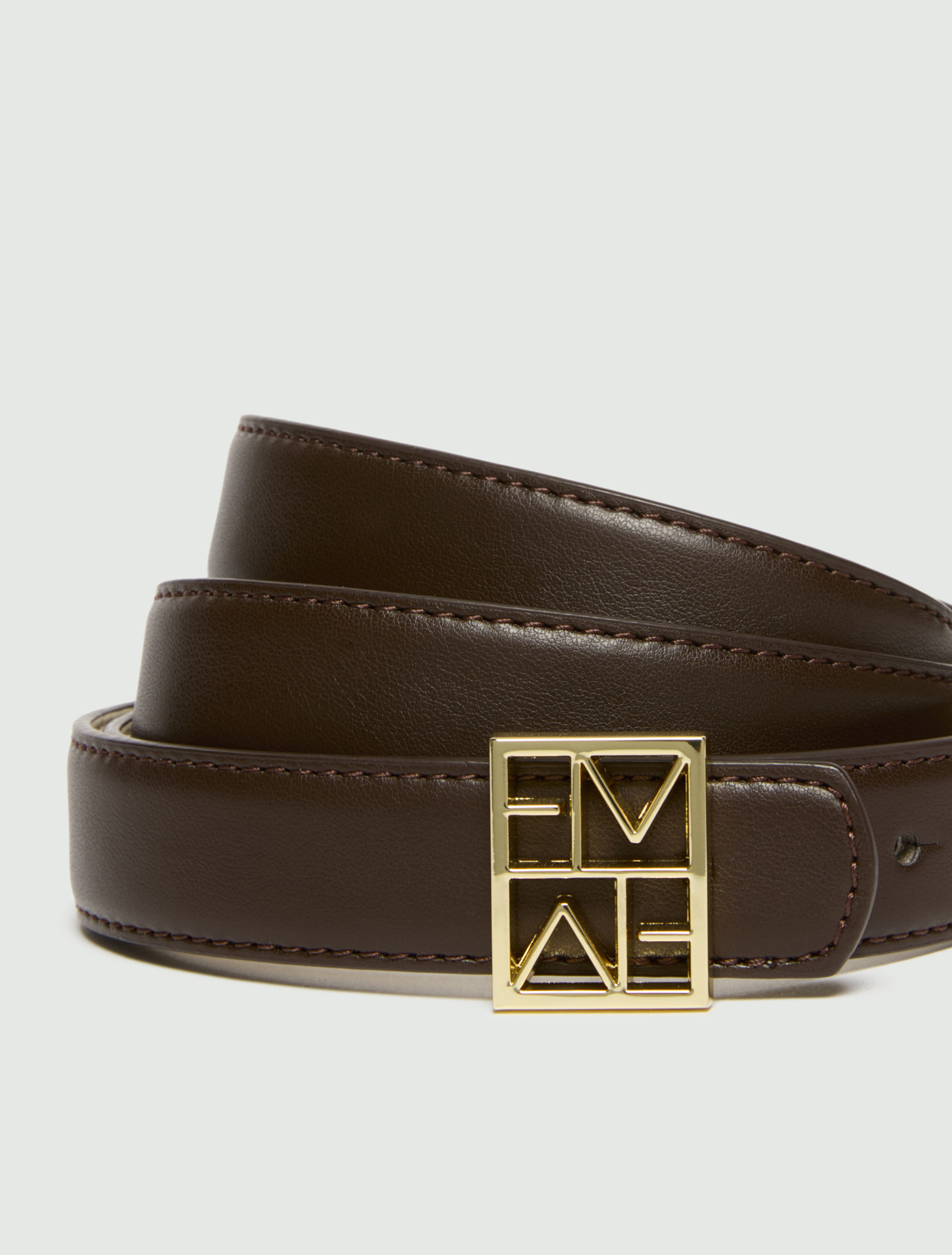 Cintura reversibile con logo - TESTA MORO - Emme - 3