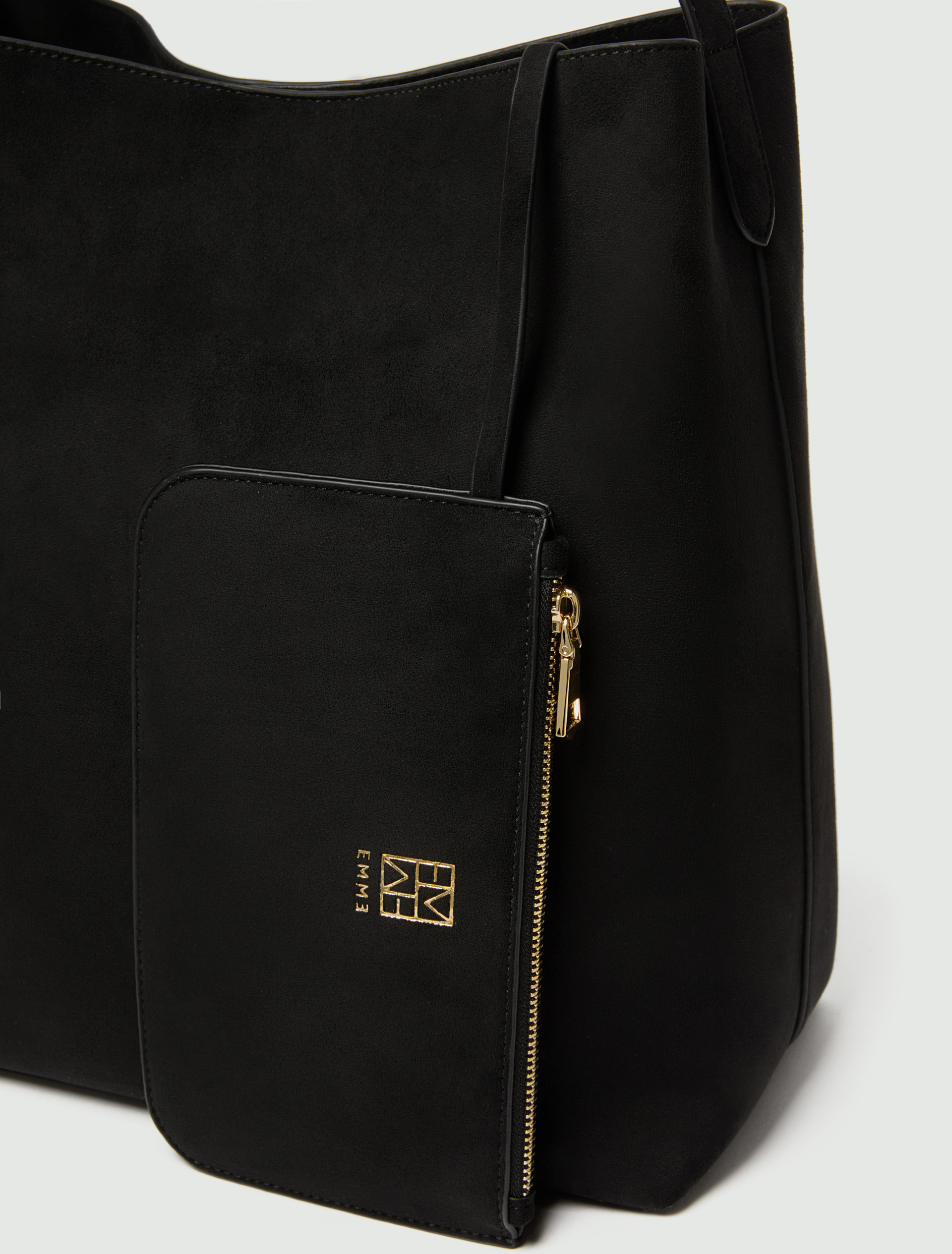 Hobo bag con pochette - NERO - Emme - 3