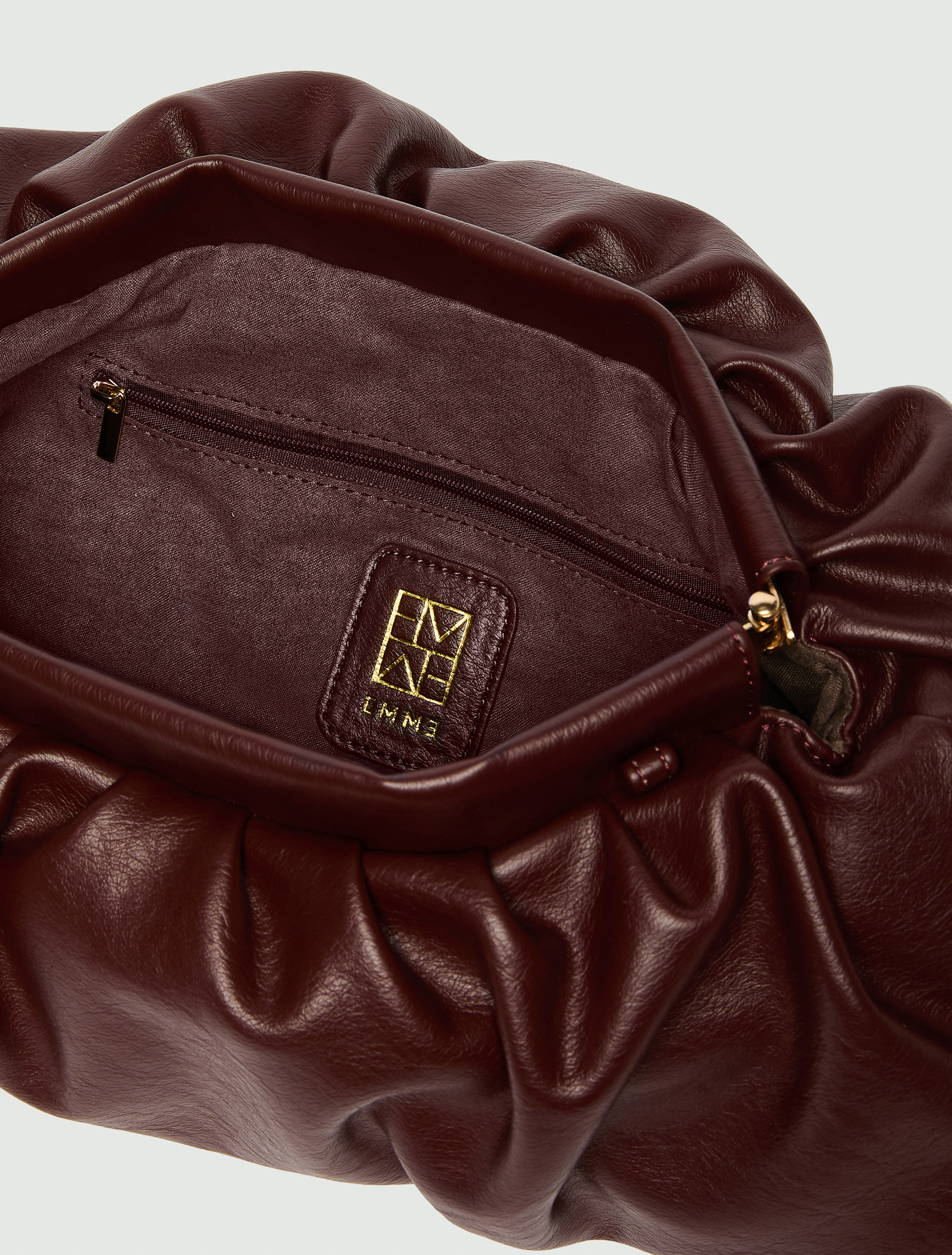 Soft clutch bag - TOBACCO - Emme - 4
