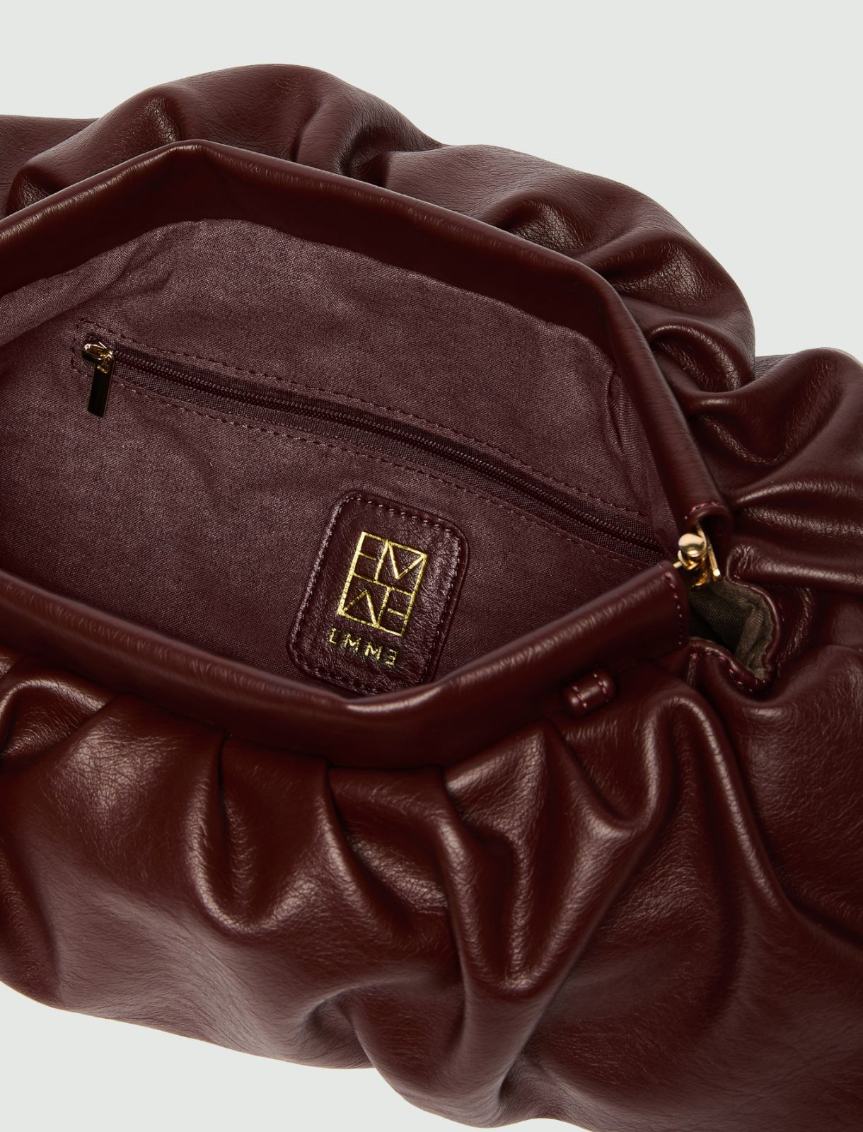 Soft clutch bag - TOBACCO - Emme - 4