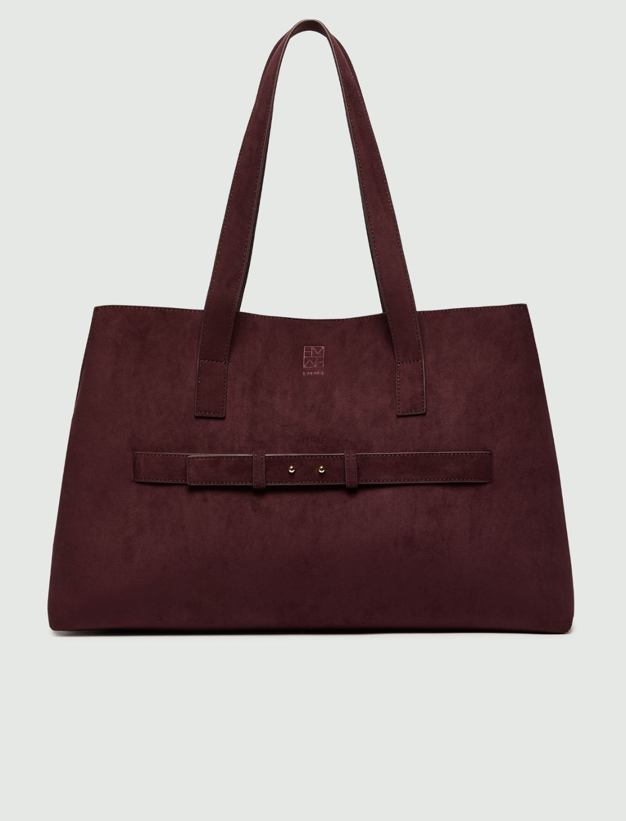 Strap-detail tote bag - BORDEAUX - Emme - 2