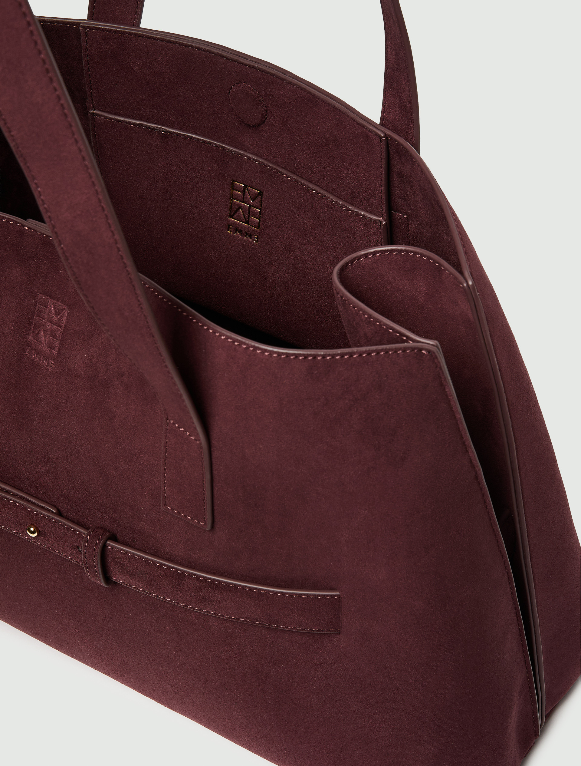 Strap-detail tote bag - BORDEAUX - Emme - 4