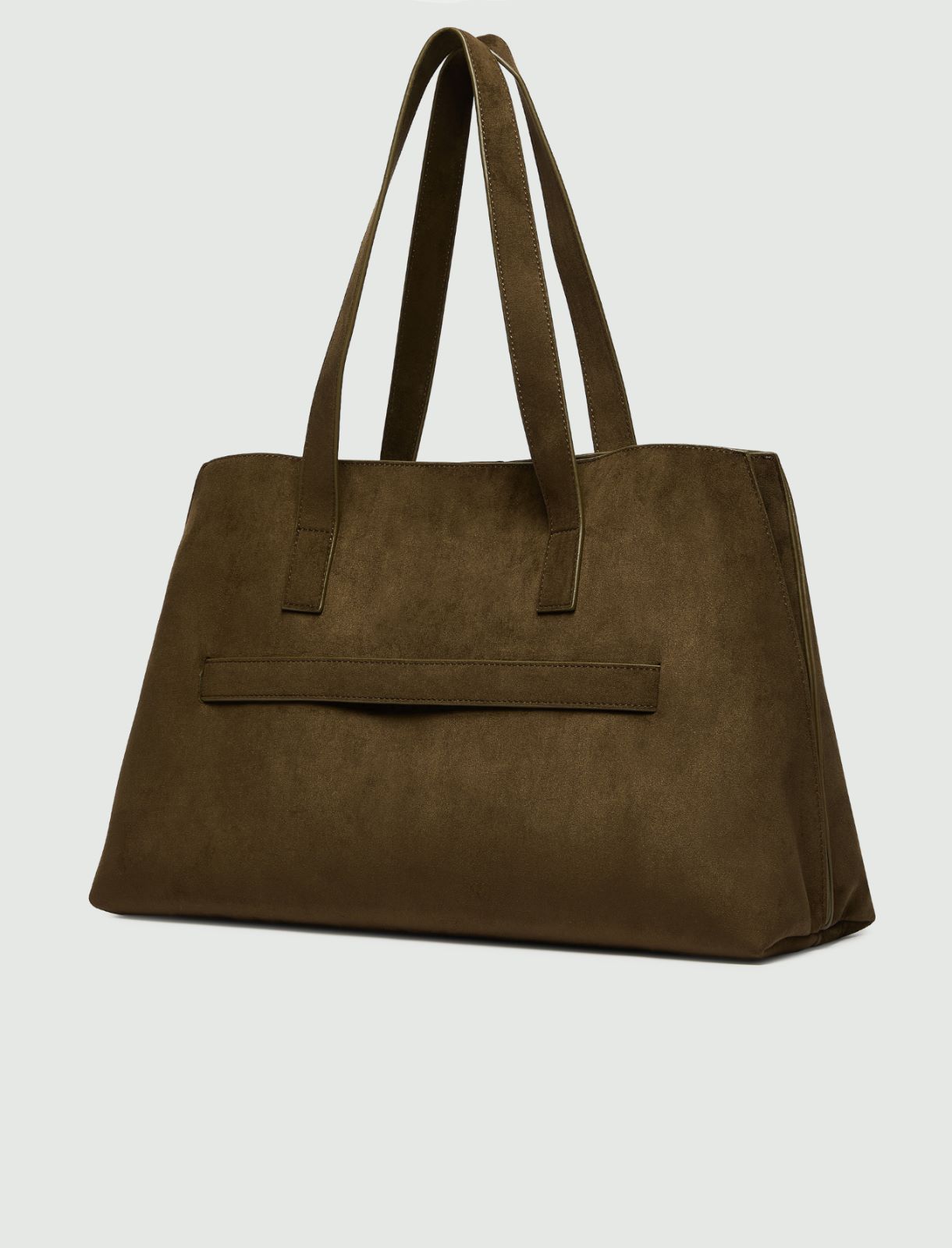 Strap-detail tote bag - DARK OLIVE-GREEN - Emme - 5