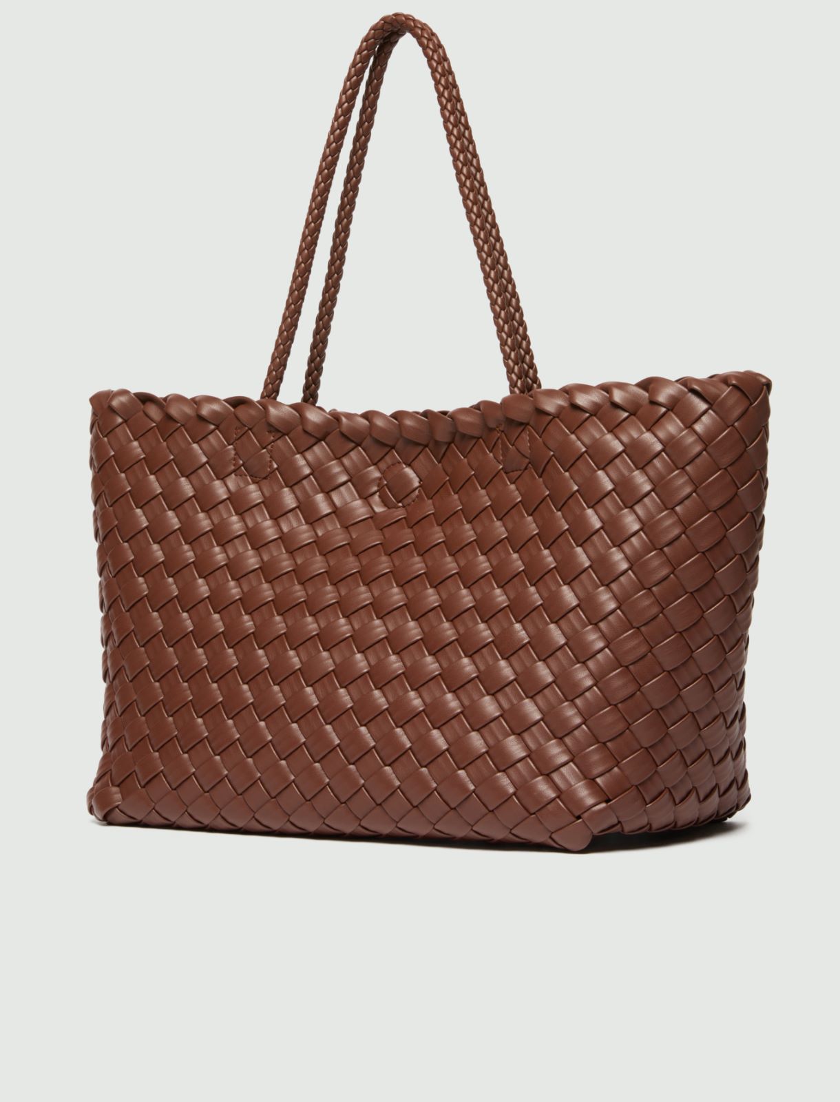 Shopper intrecciata - CUOIO - Emme - 5