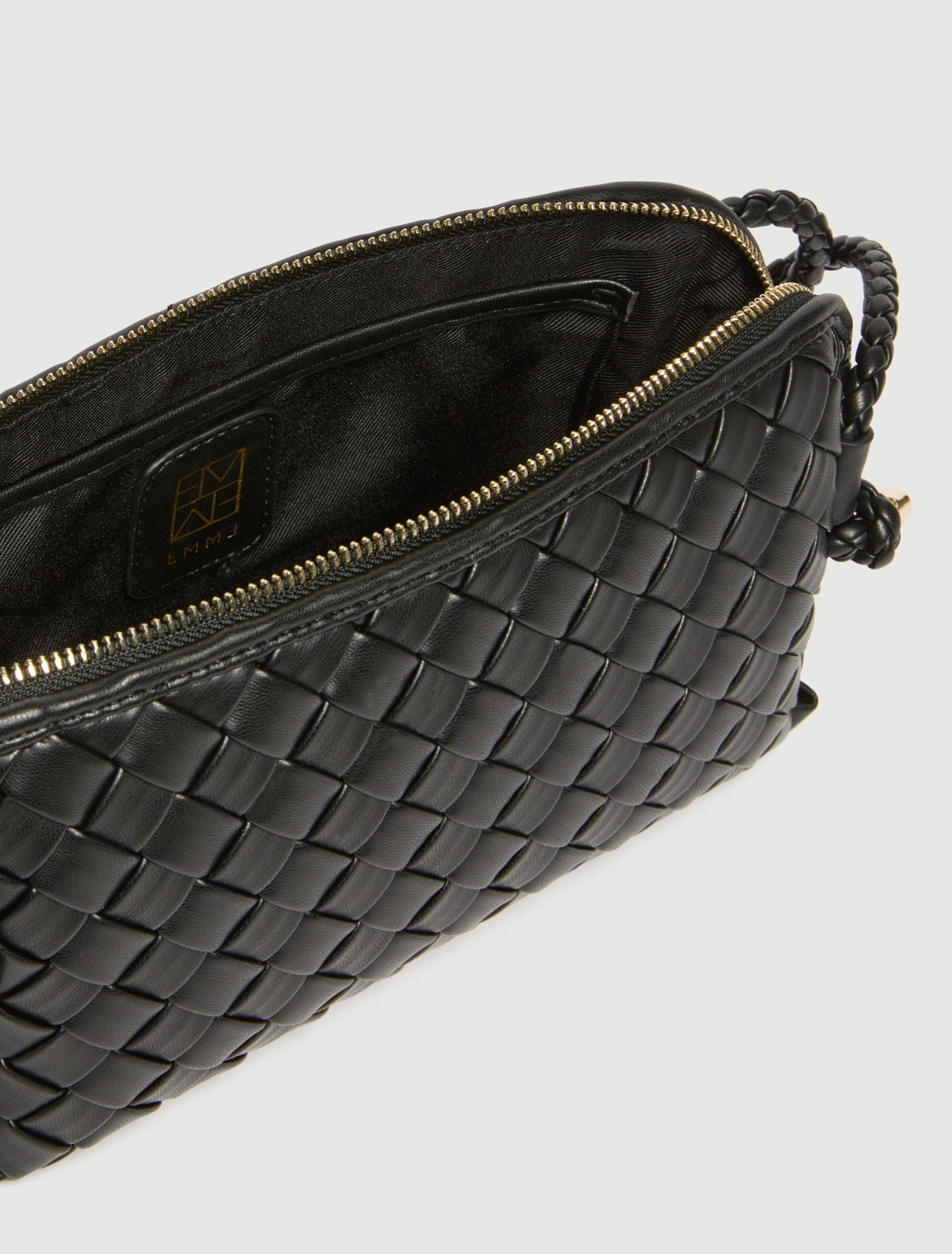Borsa a tracolla intrecciata - NERO - Emme - 4