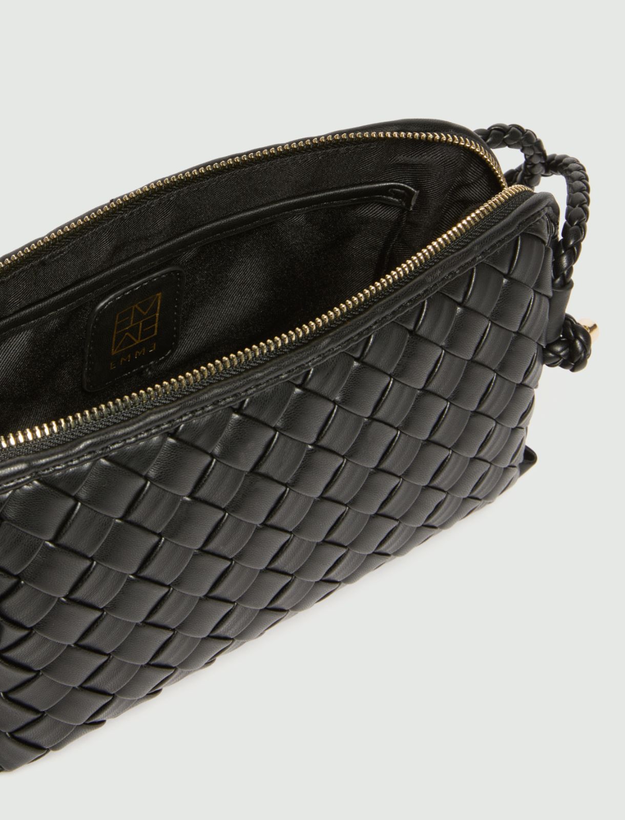 Borsa a tracolla intrecciata - NERO - Emme - 4