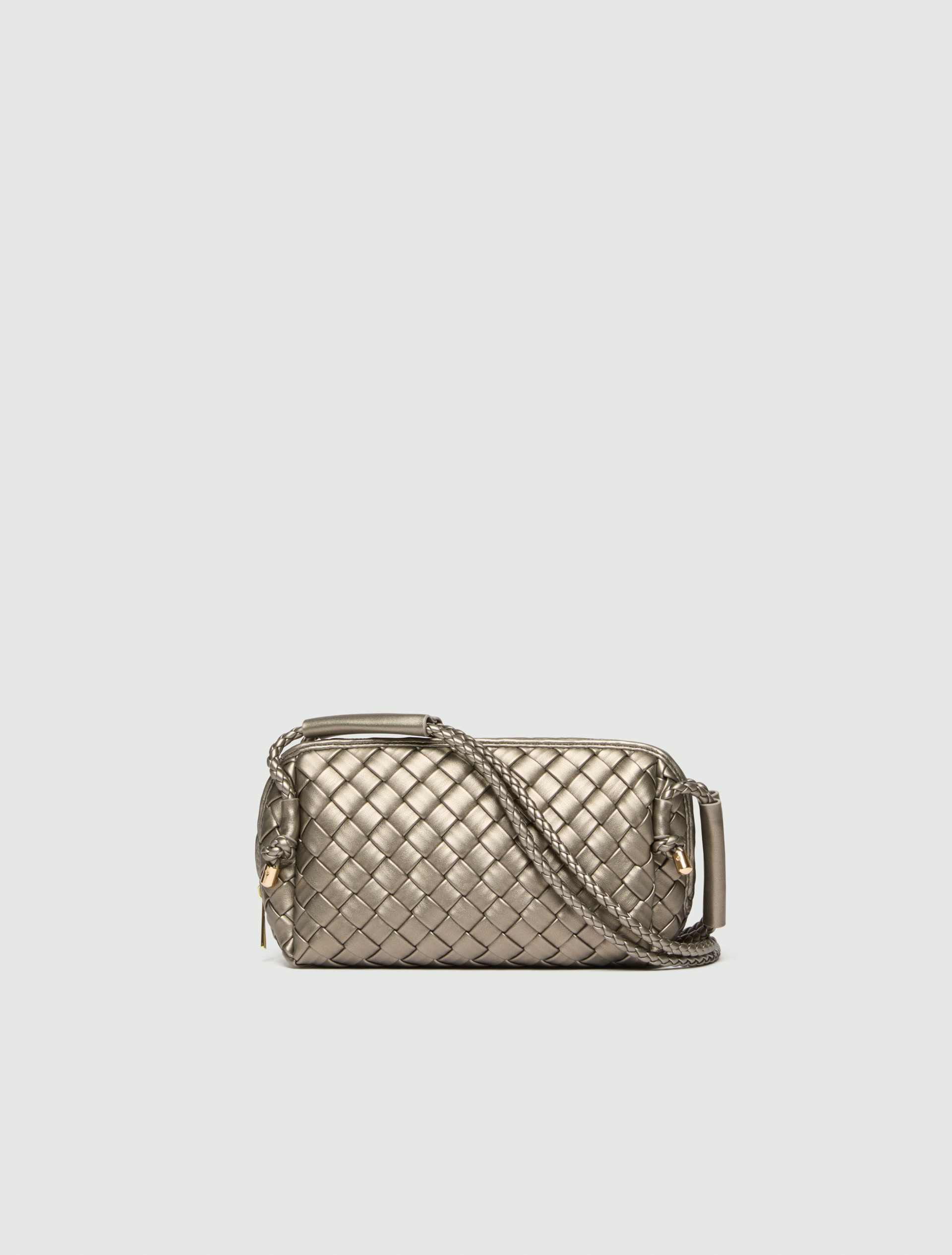 Borsa a tracolla intrecciata - SILVER - Emme - 2