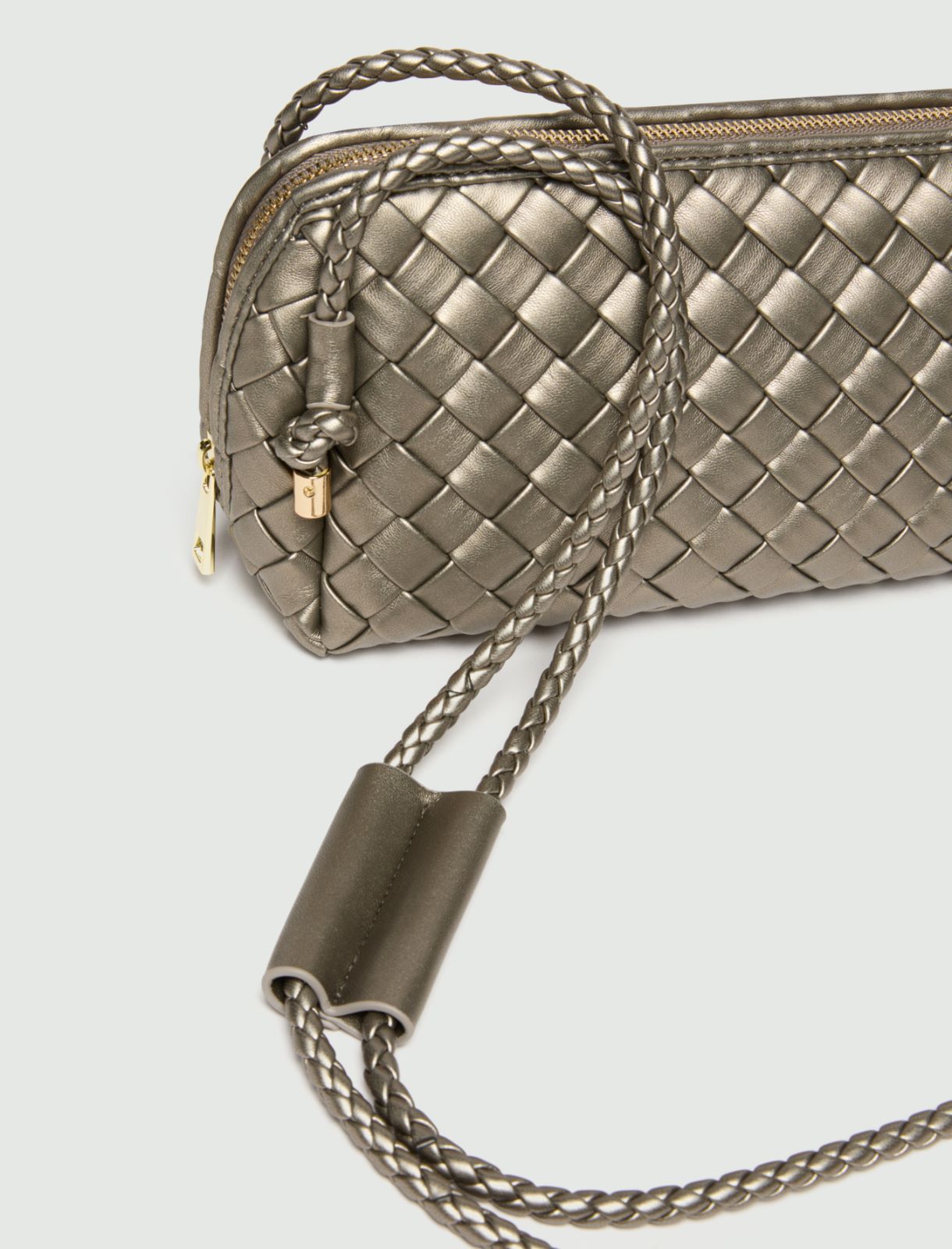 Borsa a tracolla intrecciata - SILVER - Emme - 3