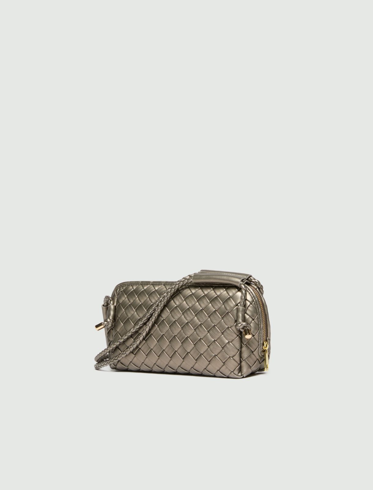 Borsa a tracolla intrecciata - SILVER - Emme - 5
