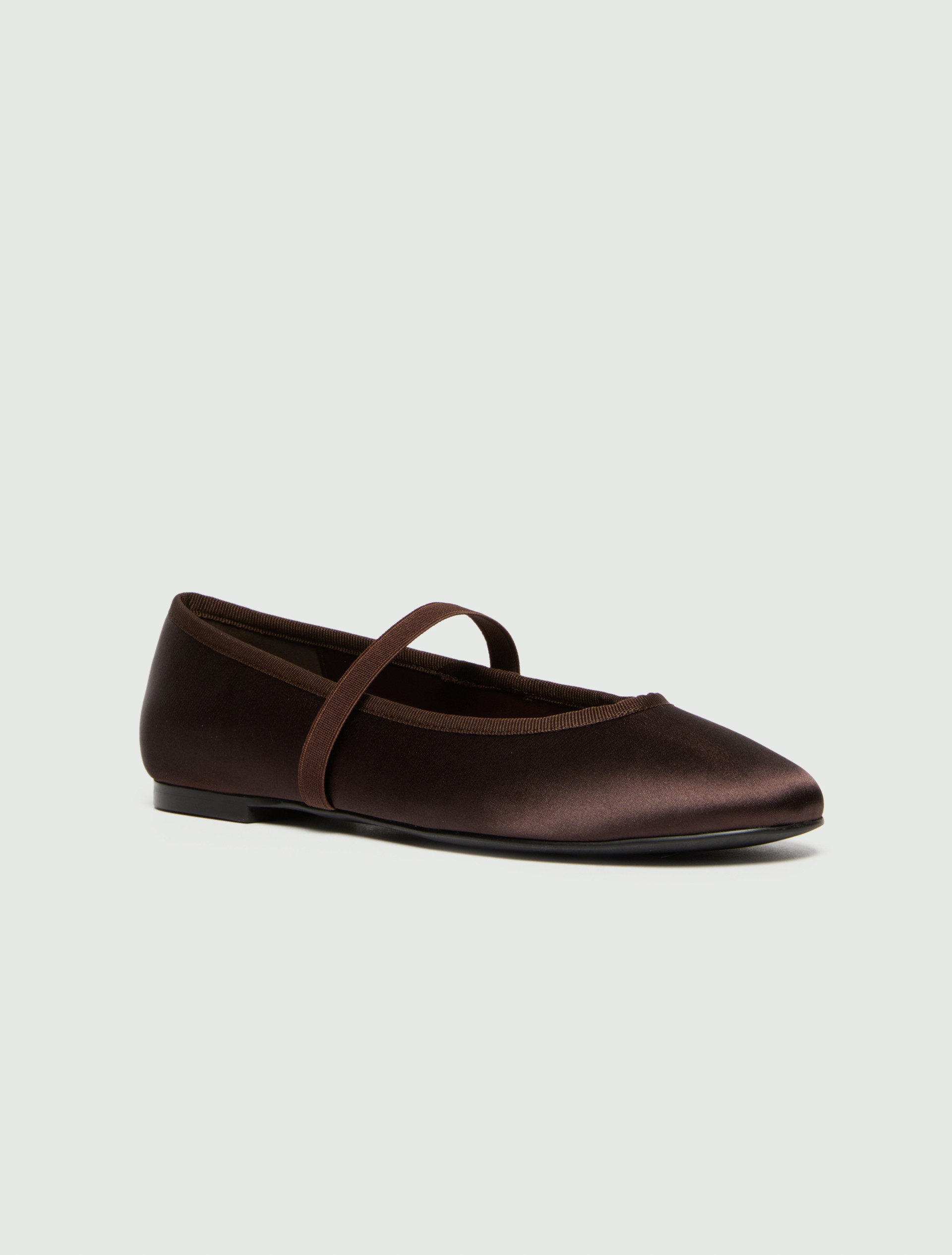 Ballerina in satin - MARRONE - Emme - 2