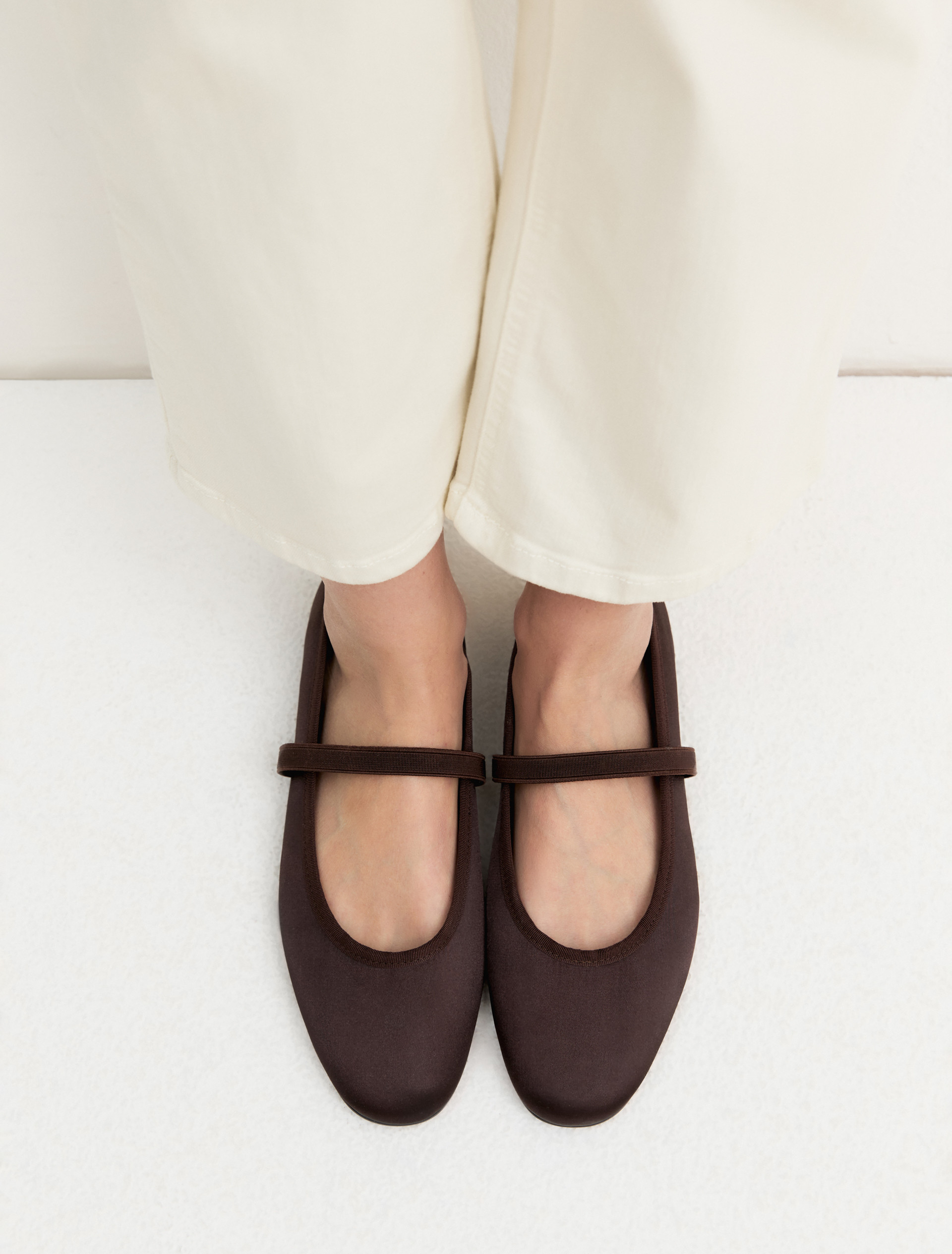 Ballerina in satin - MARRONE - Emme - 1