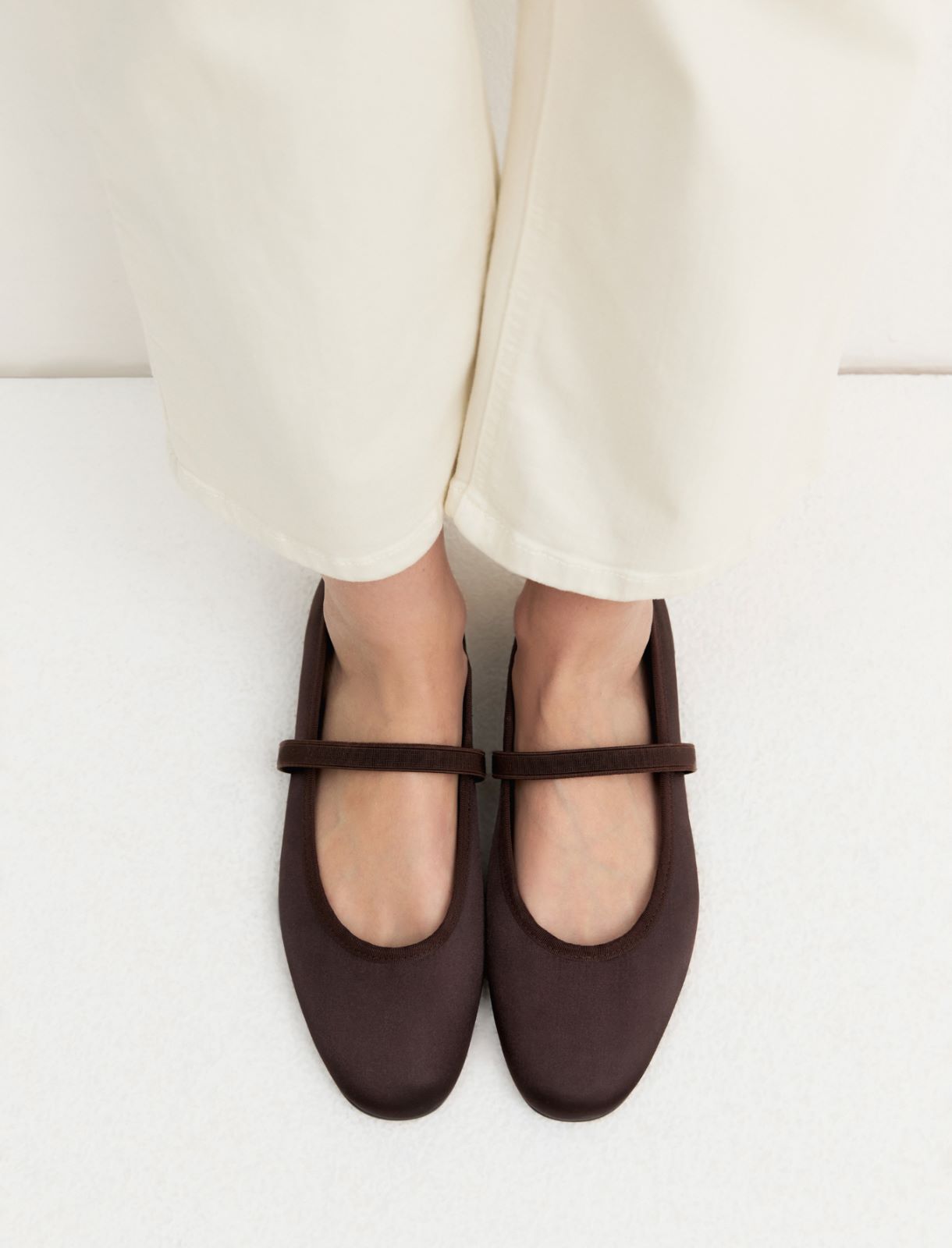 Ballerina in satin - MARRONE - Emme